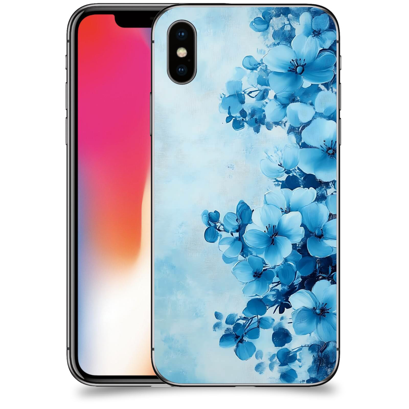 ACOVER Kryt na mobil Apple iPhone X/XS - Květinová malba