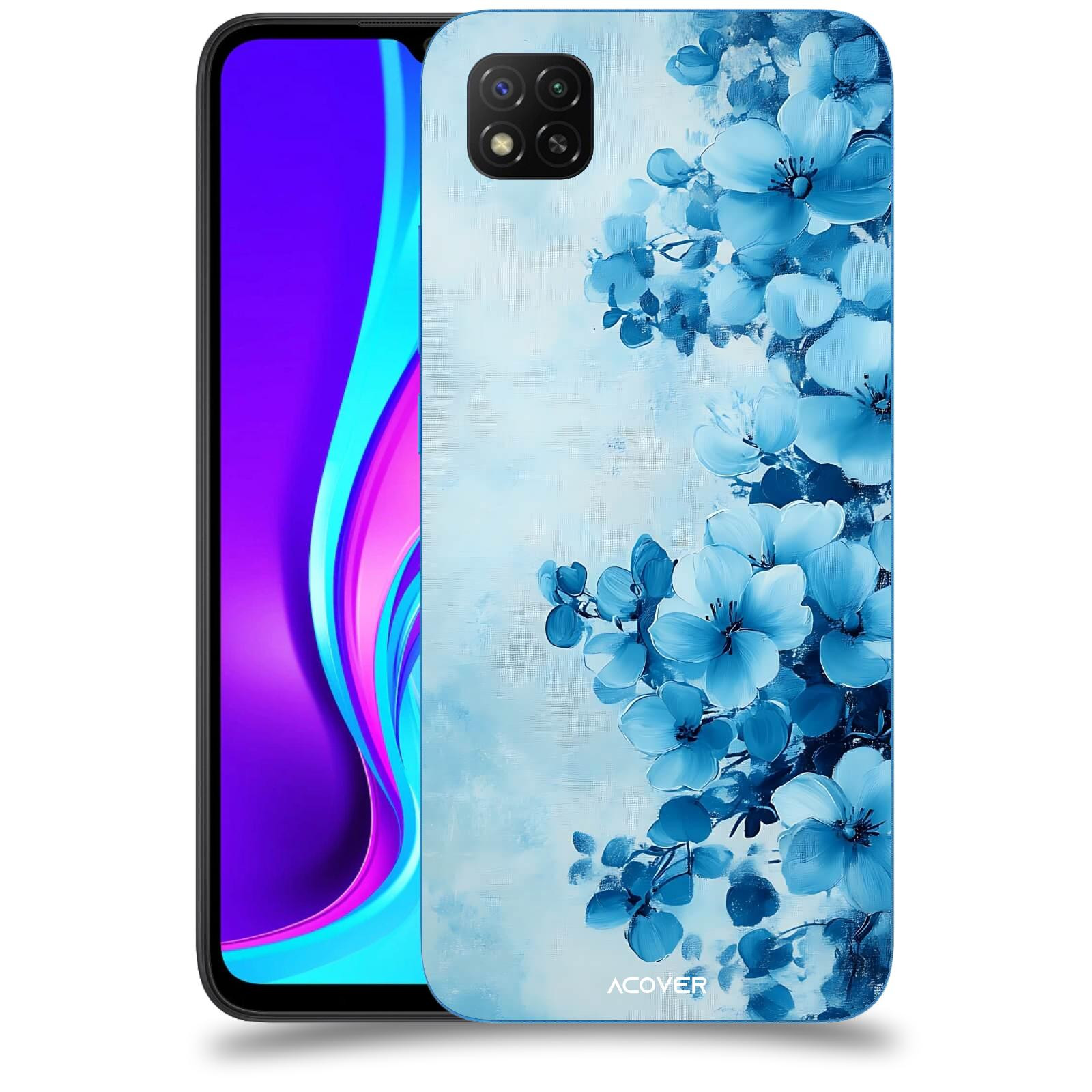 ACOVER Kryt na mobil Xiaomi Redmi 9C - Květinová malba