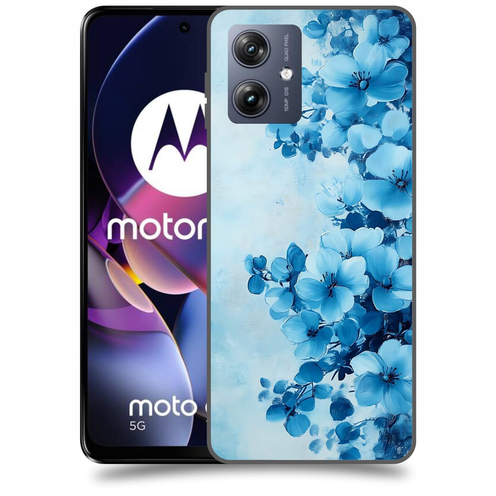 ACOVER Kryt na mobil Motorola Moto G54 5G - Květinová malba
