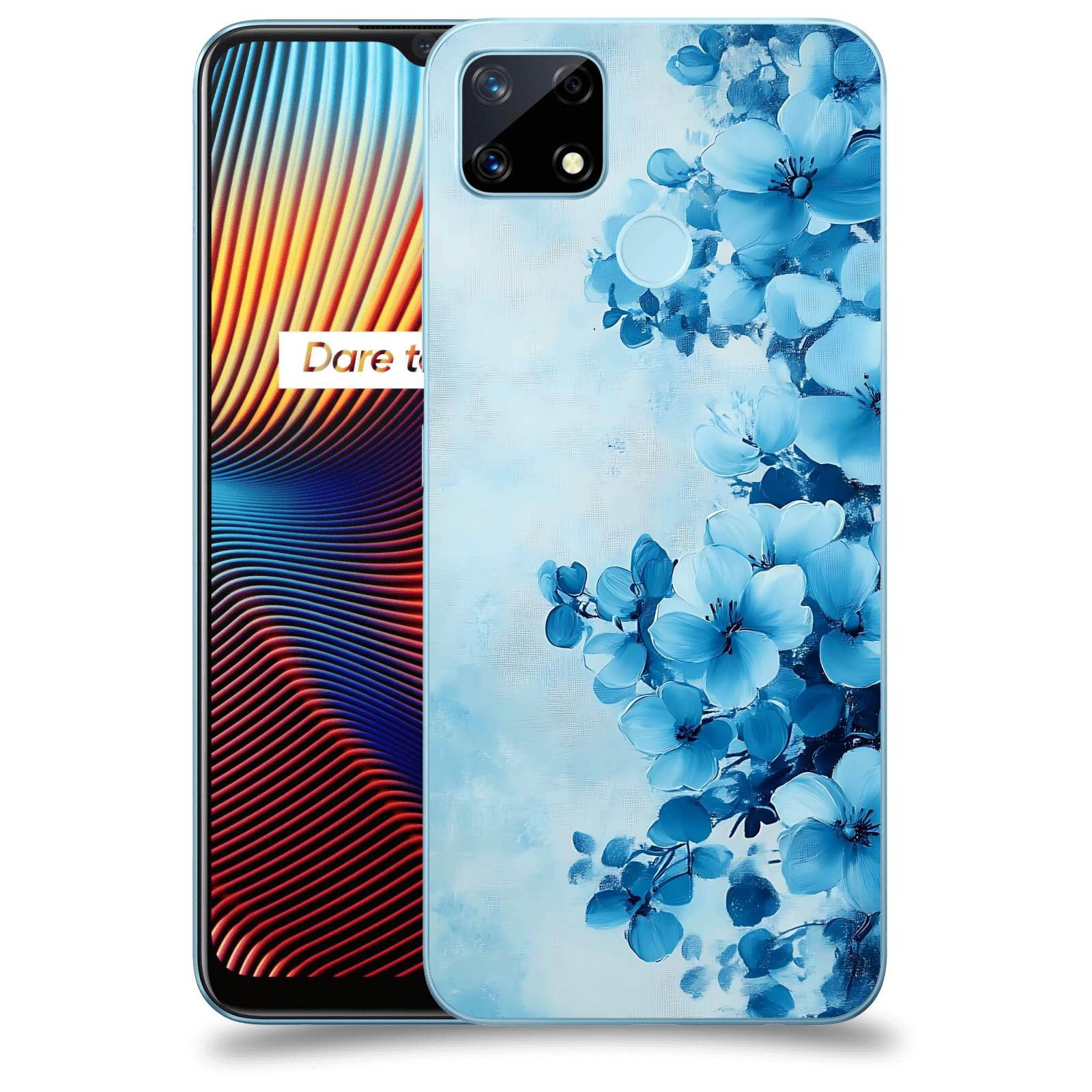 ACOVER Kryt na mobil Realme 7i - Květinová malba