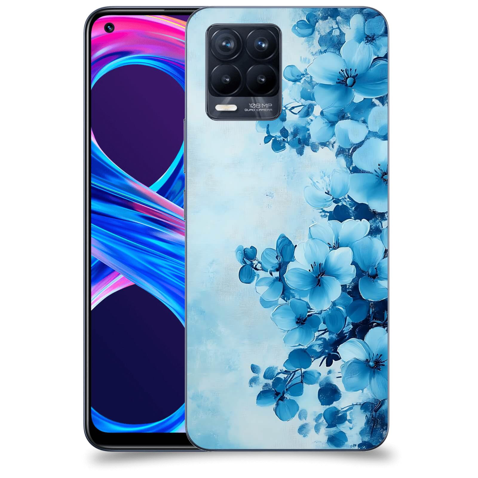 ACOVER Kryt na mobil Realme 8 Pro - Květinová malba