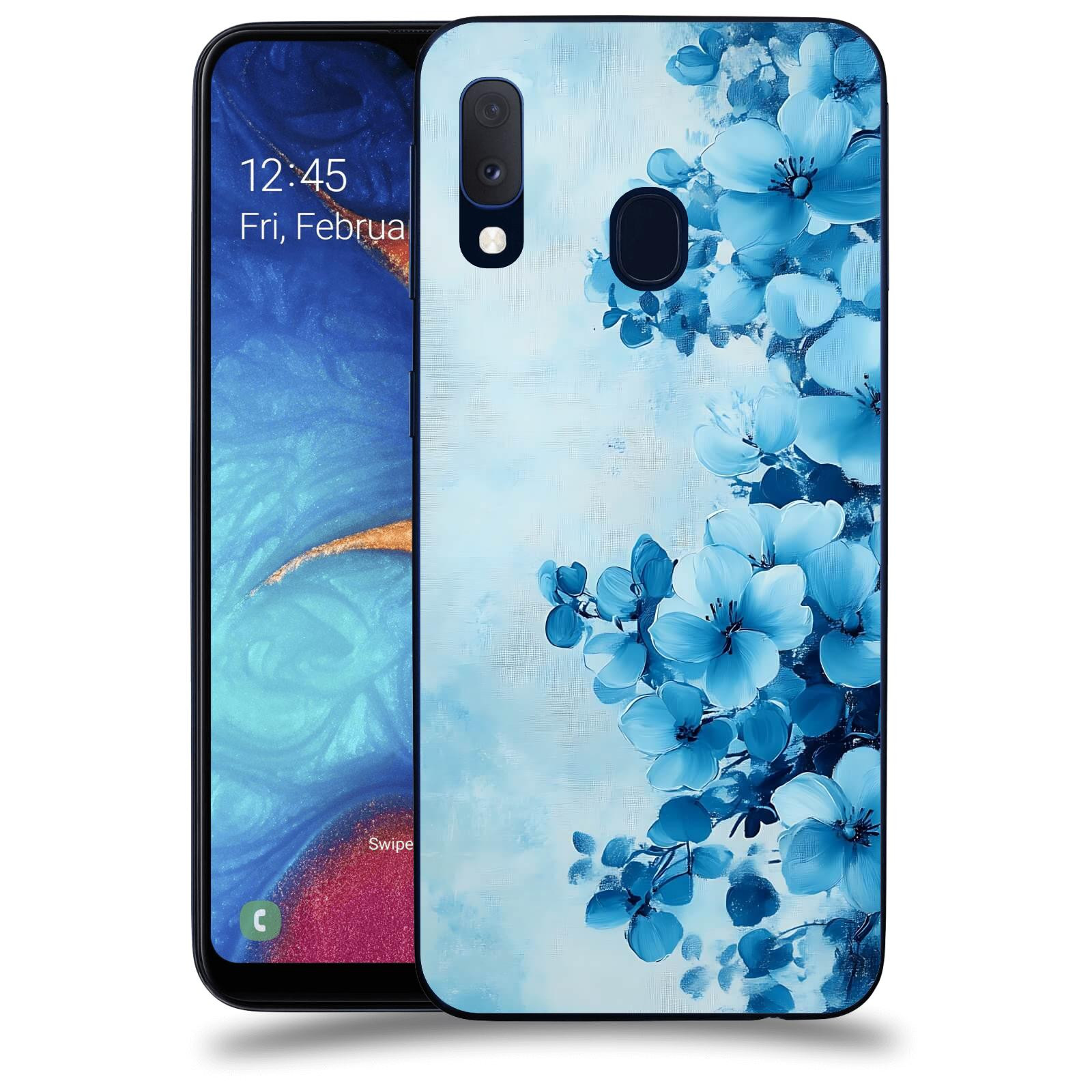 ACOVER Kryt na mobil Samsung Galaxy A20e A202F - Květinová malba