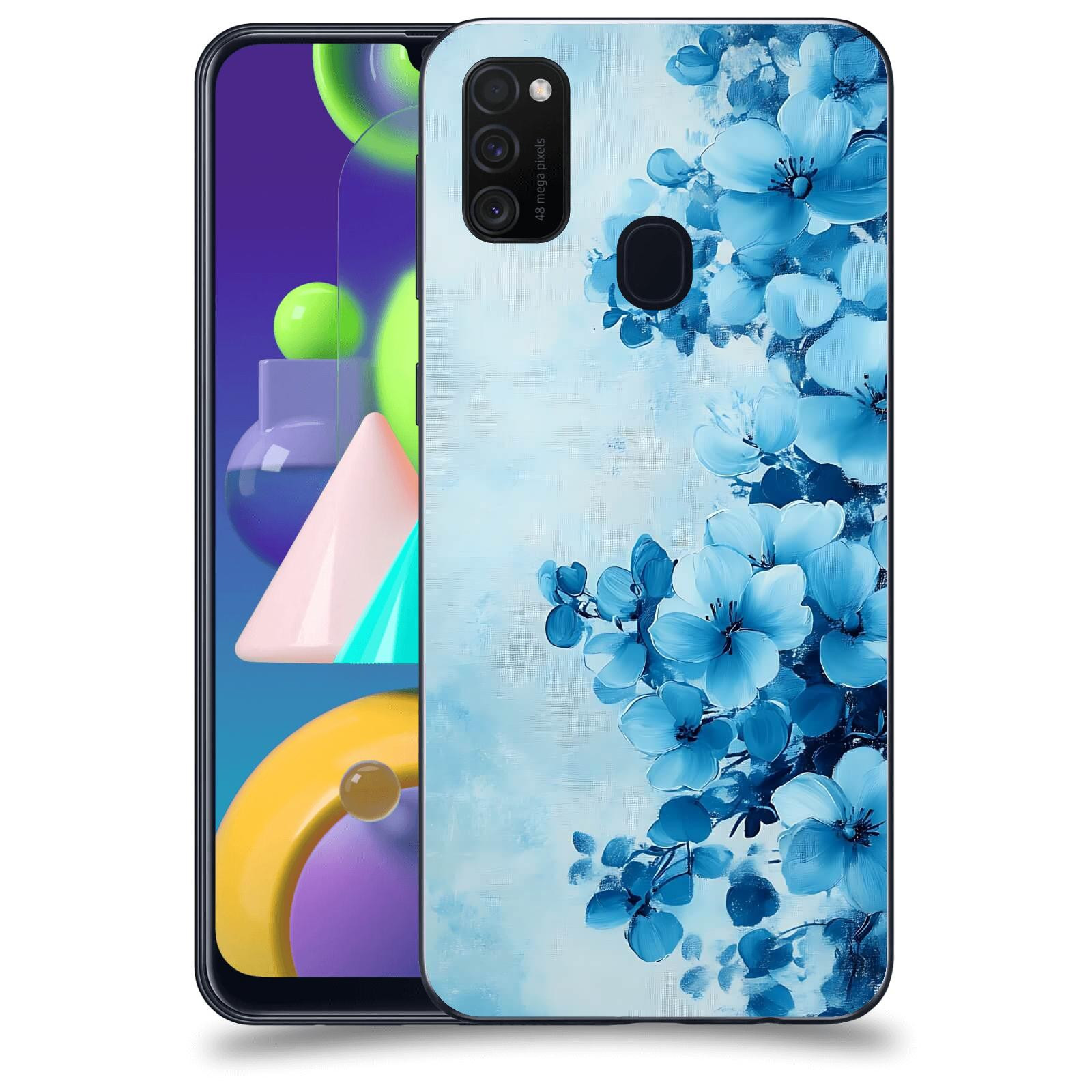 ACOVER Kryt na mobil Samsung Galaxy M21 M215F - Květinová malba