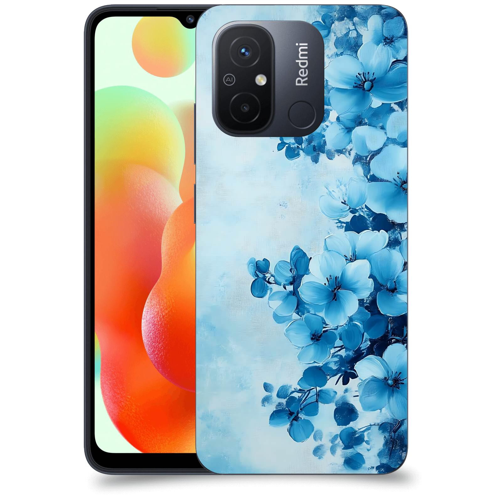 ACOVER Kryt na mobil Xiaomi Redmi 12C - Květinová malba