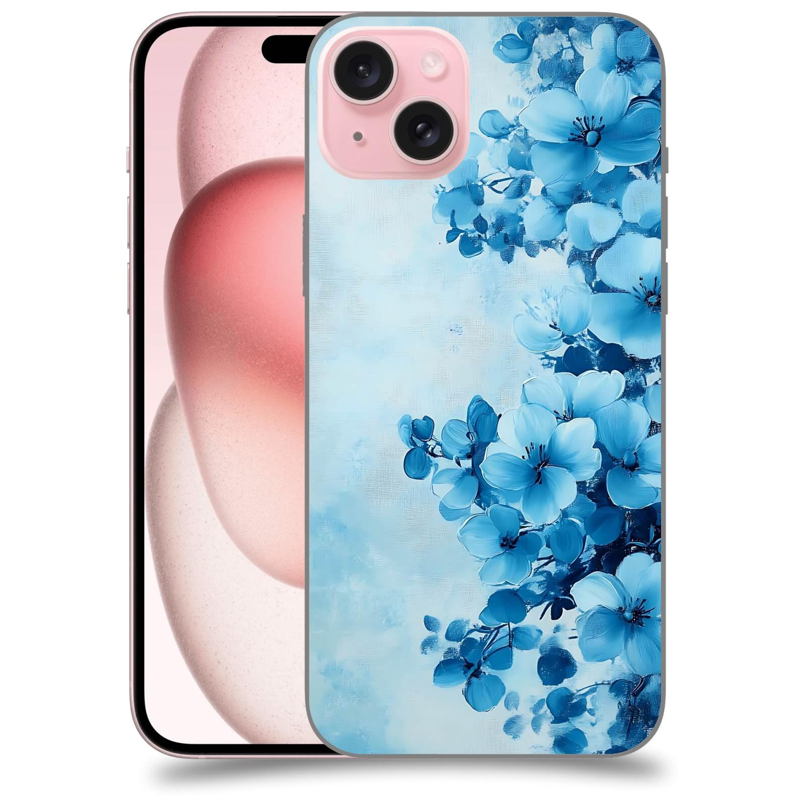 ACOVER Kryt na mobil Apple iPhone 15 plus - Květinová malba