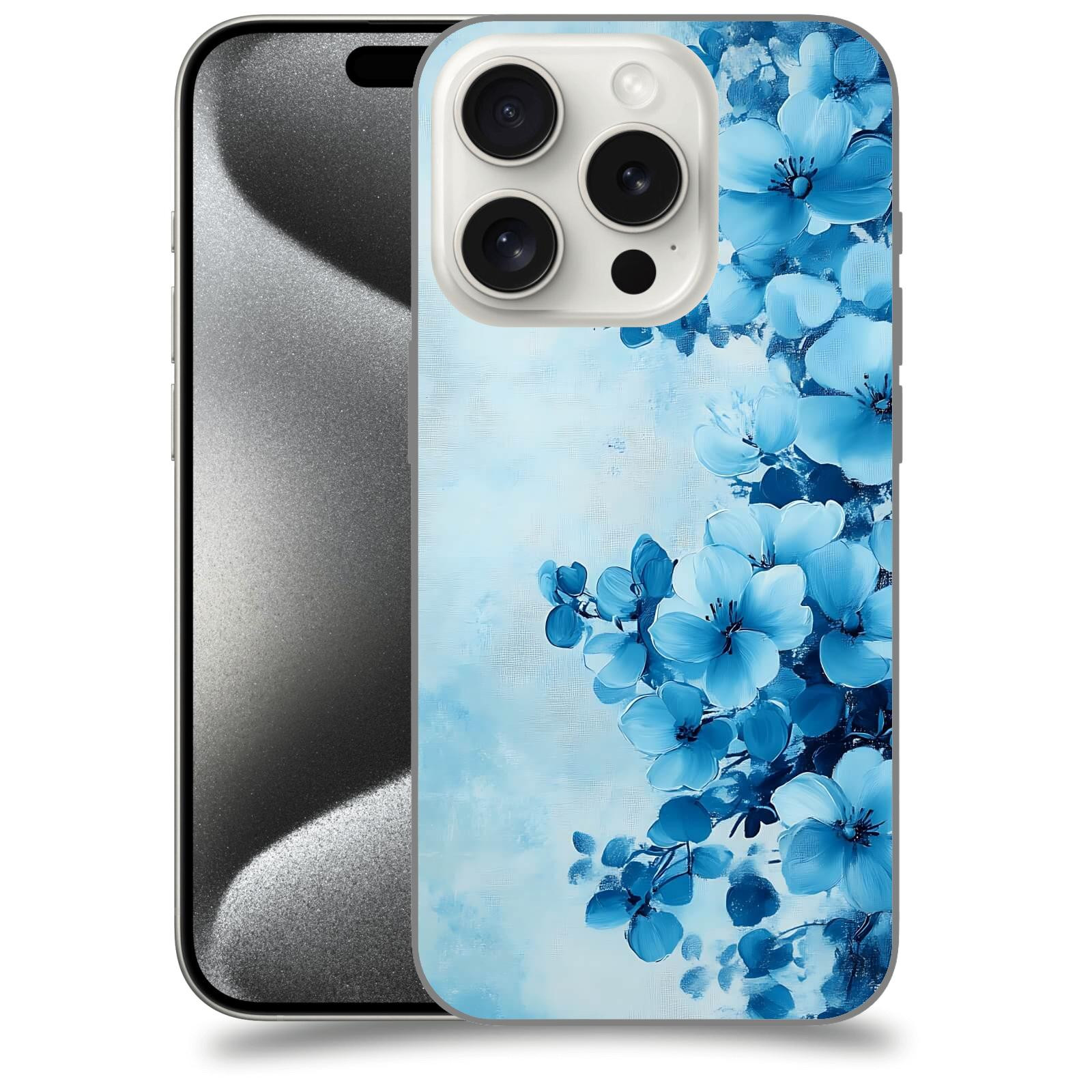 ACOVER Kryt na mobil Apple iPhone 15 pro - Květinová malba