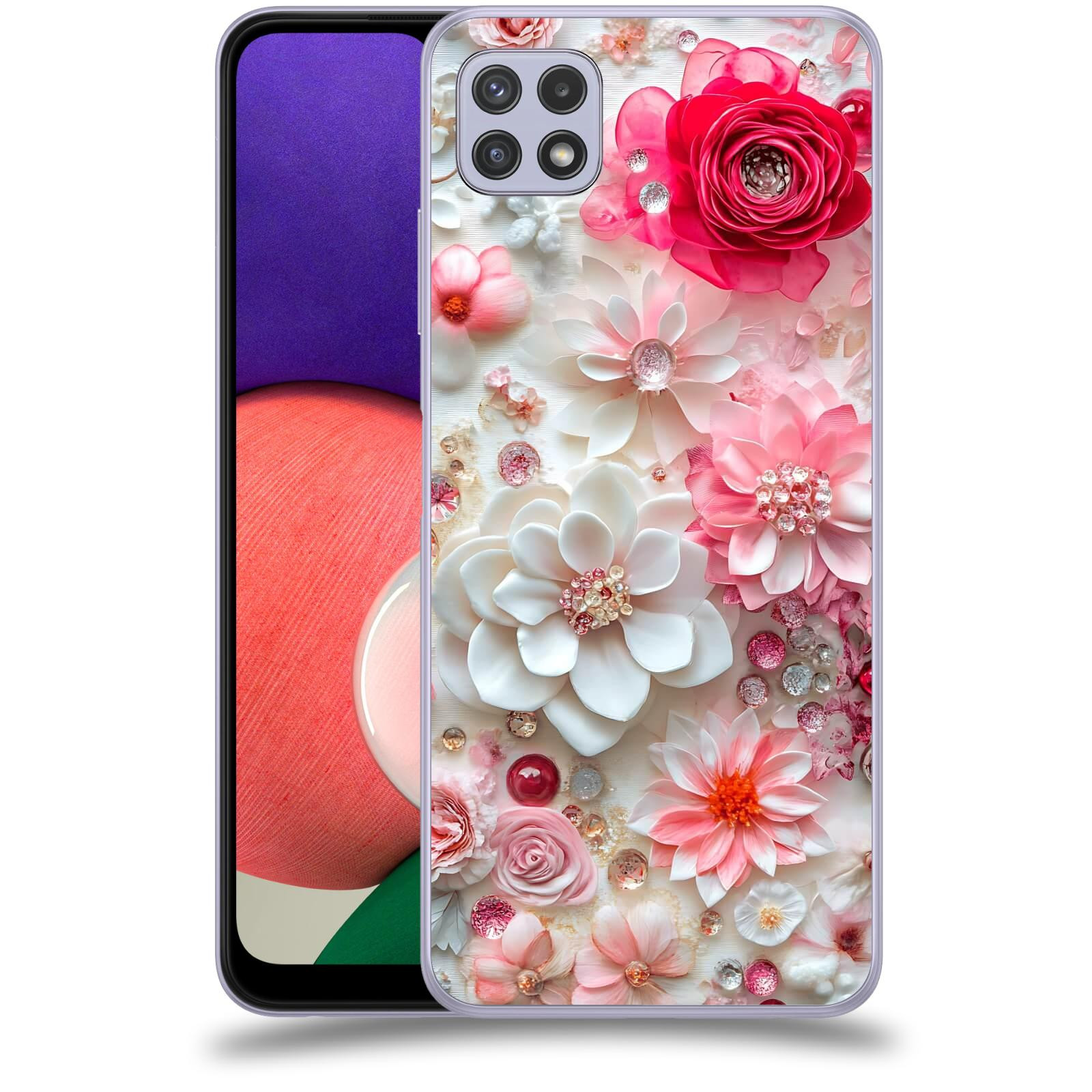 ACOVER Kryt na mobil Samsung Galaxy A22 5G A226B - Květinový luxus