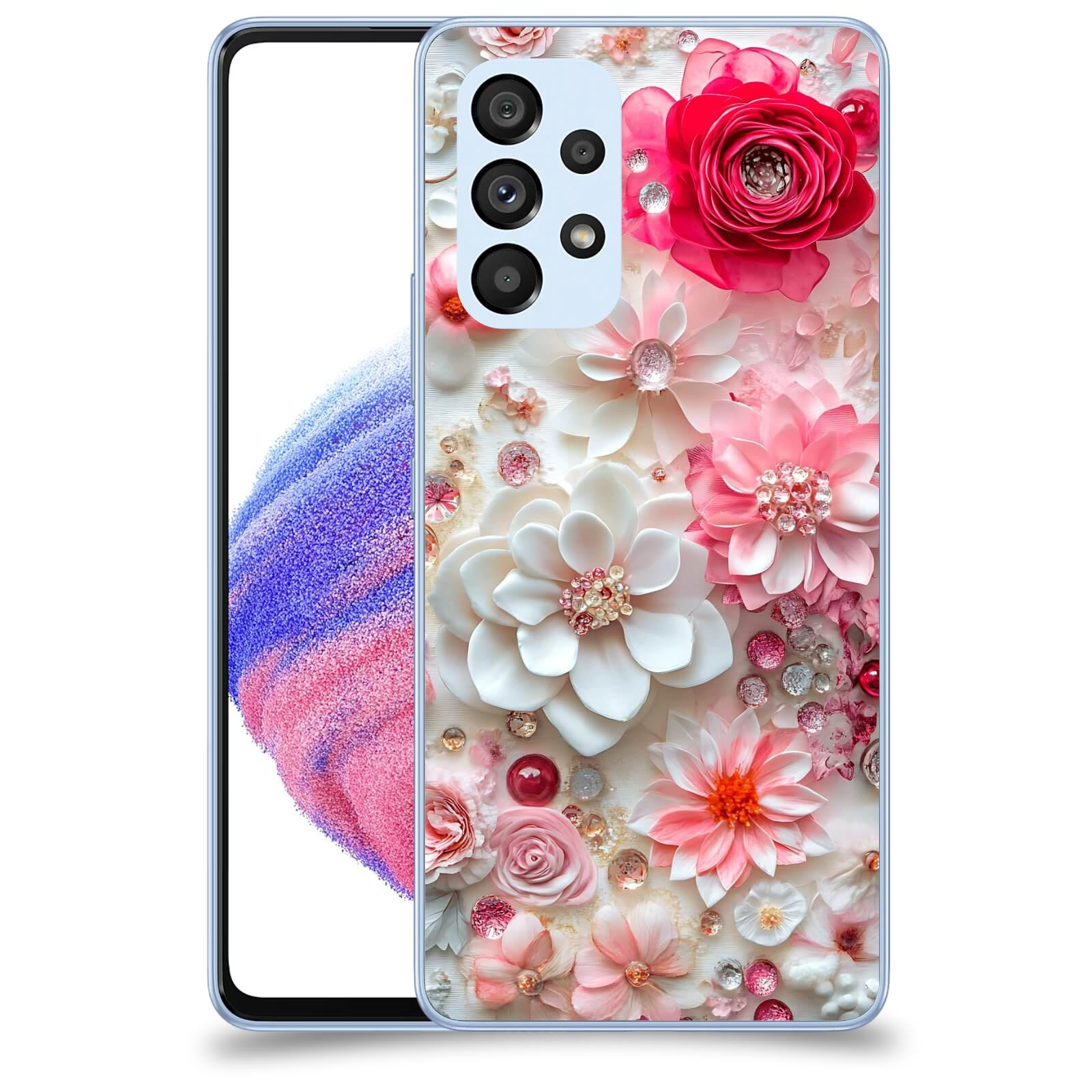 ACOVER Kryt na mobil Samsung Galaxy A32 5G A326B - Květinový luxus