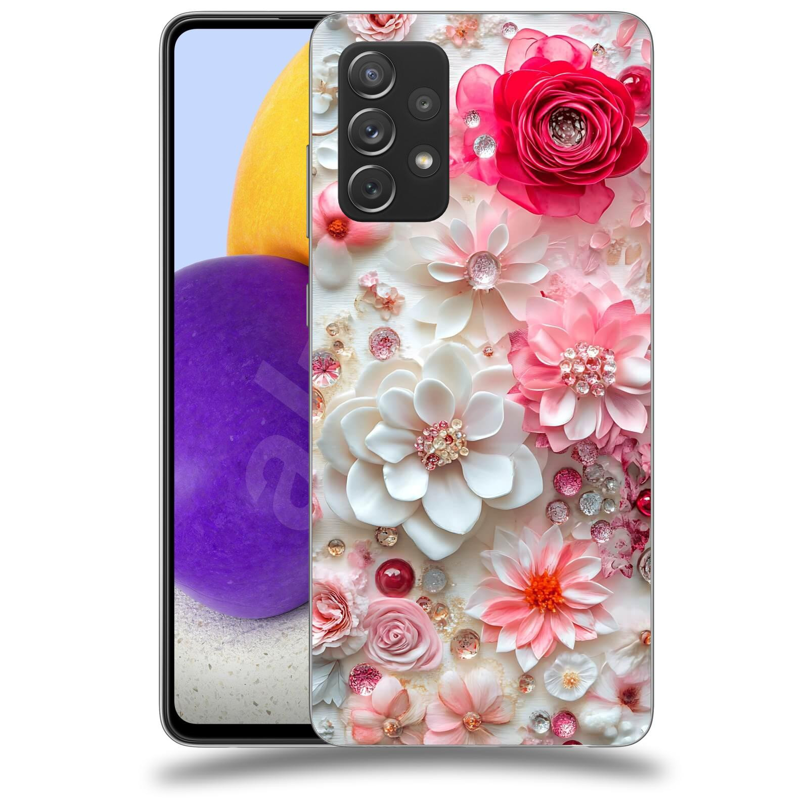 ACOVER Kryt na mobil Samsung Galaxy A73 5G - Květinový luxus