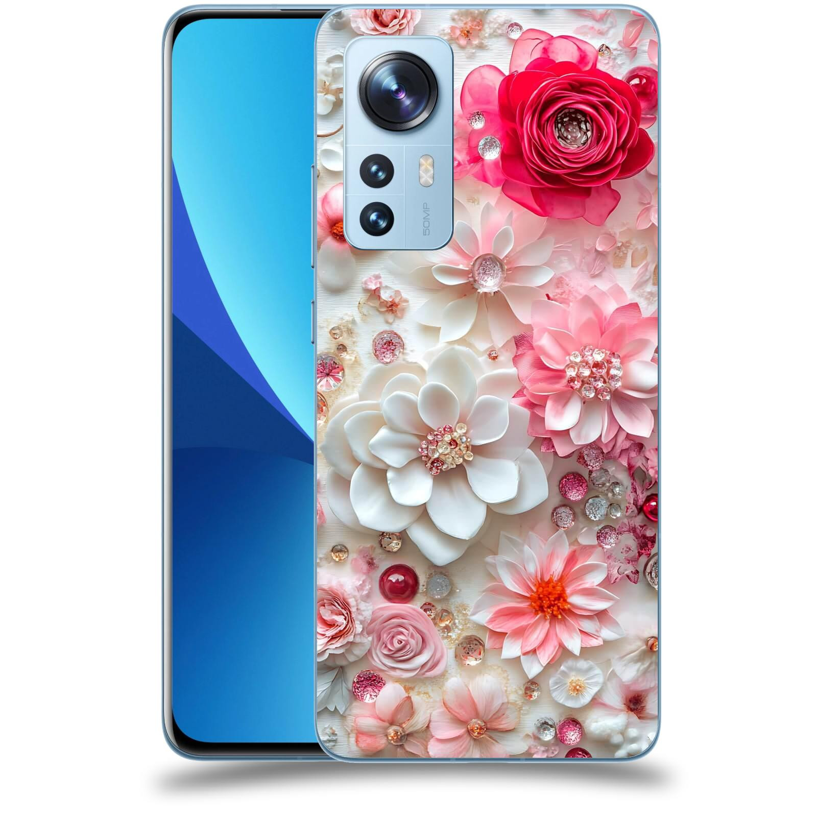 ACOVER Kryt na mobil Xiaomi 12 - Květinový luxus
