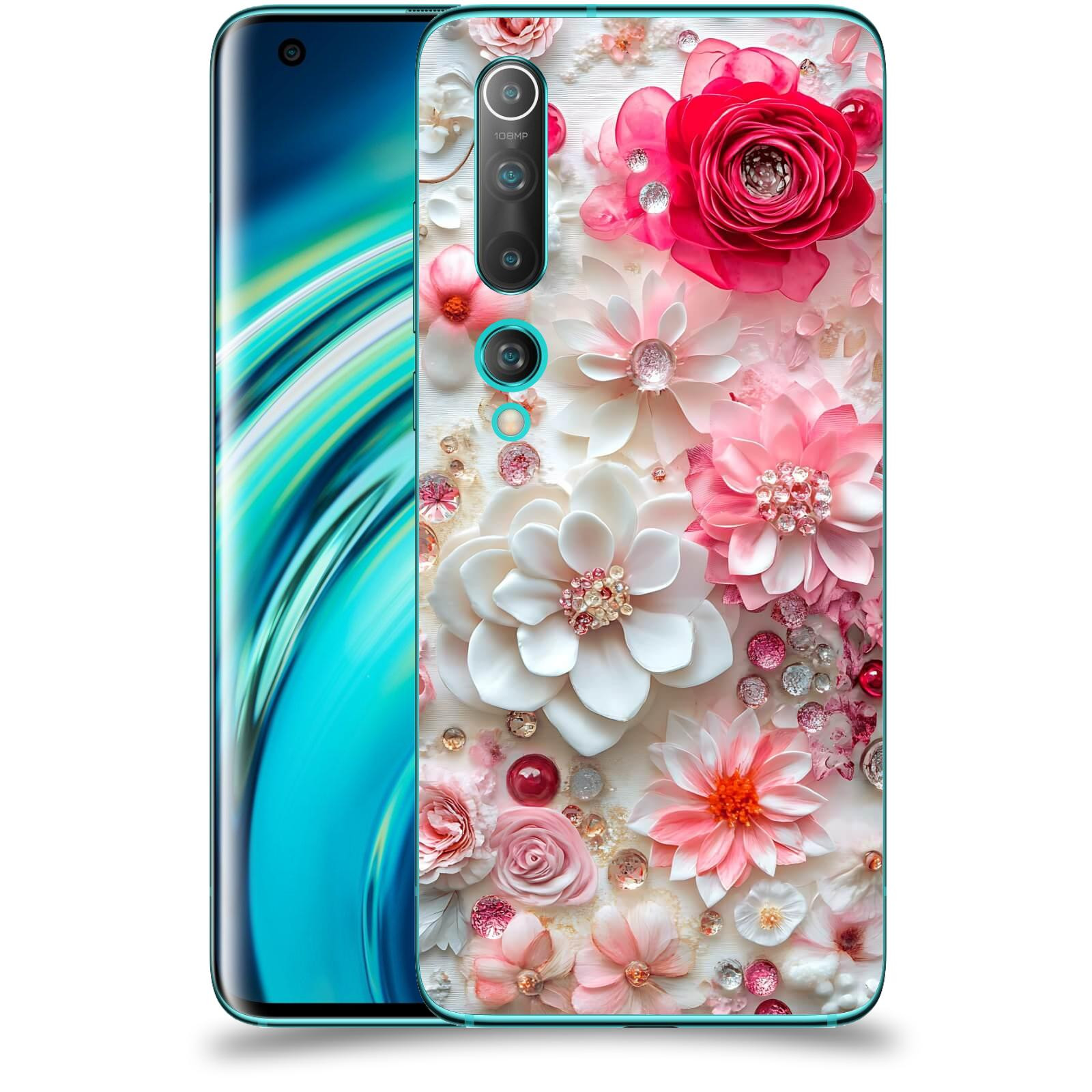 ACOVER Kryt na mobil Xiaomi Mi 10 - Květinový luxus