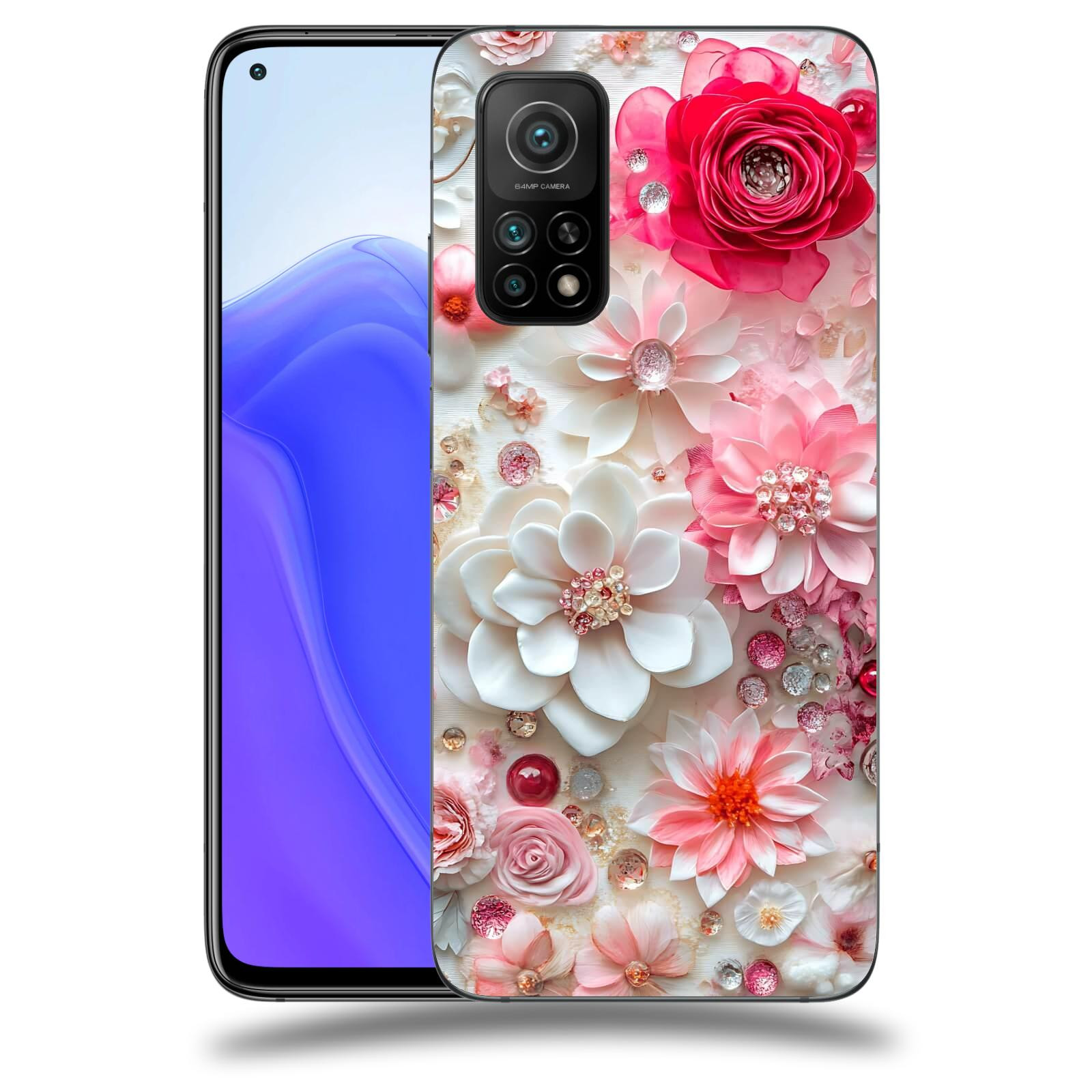 ACOVER Kryt na mobil Xiaomi Mi 10T - Květinový luxus