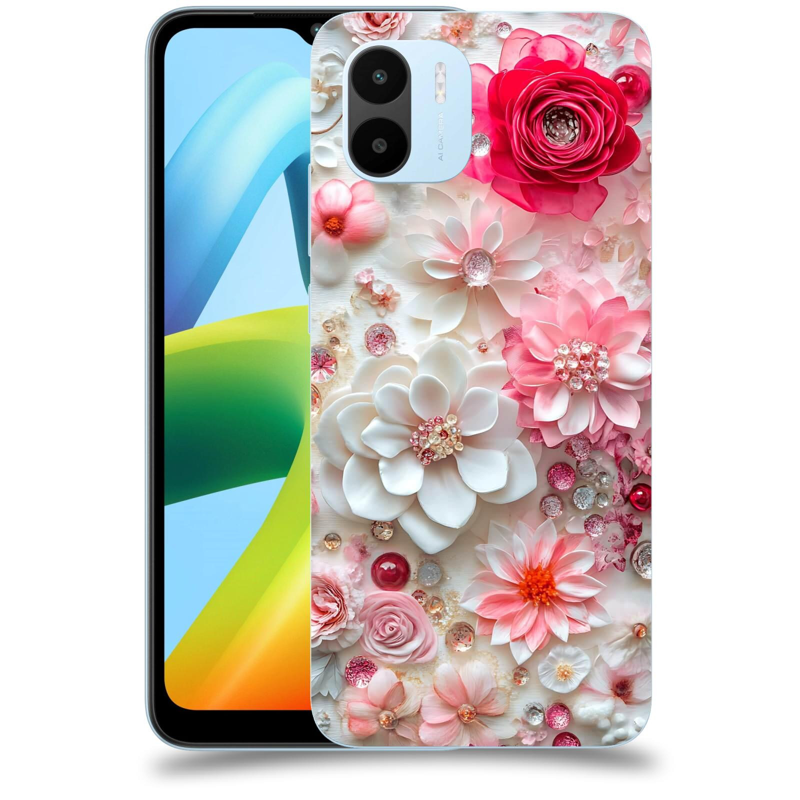 ACOVER Kryt na mobil Xiaomi Redmi A1 - Květinový luxus