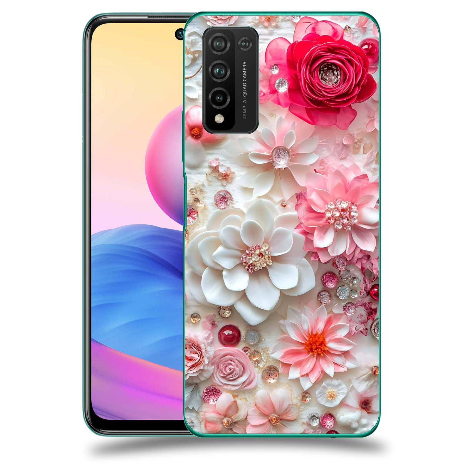 ACOVER Kryt na mobil Honor 10X Lite - Květinový luxus