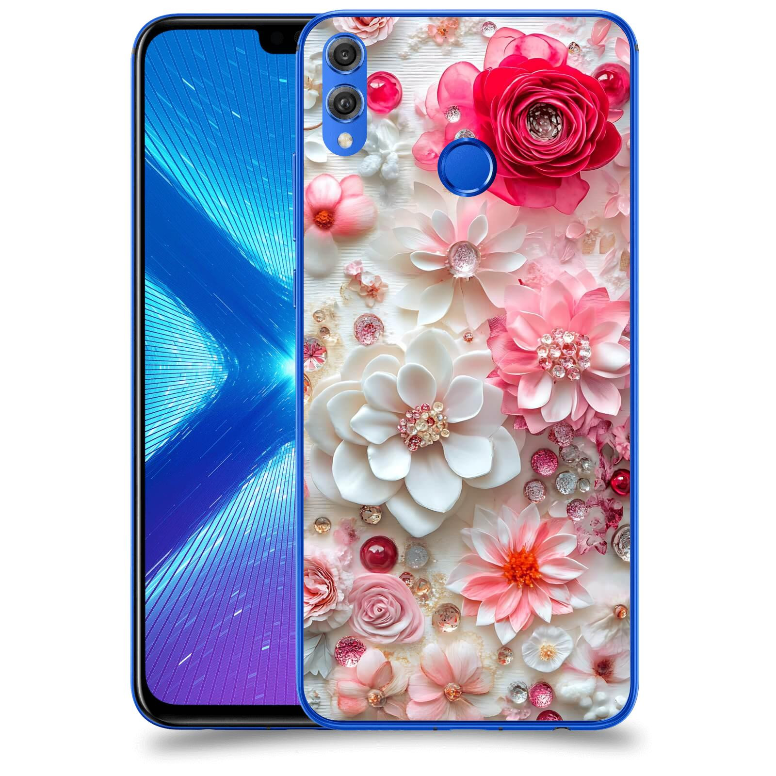 ACOVER Kryt na mobil Honor 8X - Květinový luxus