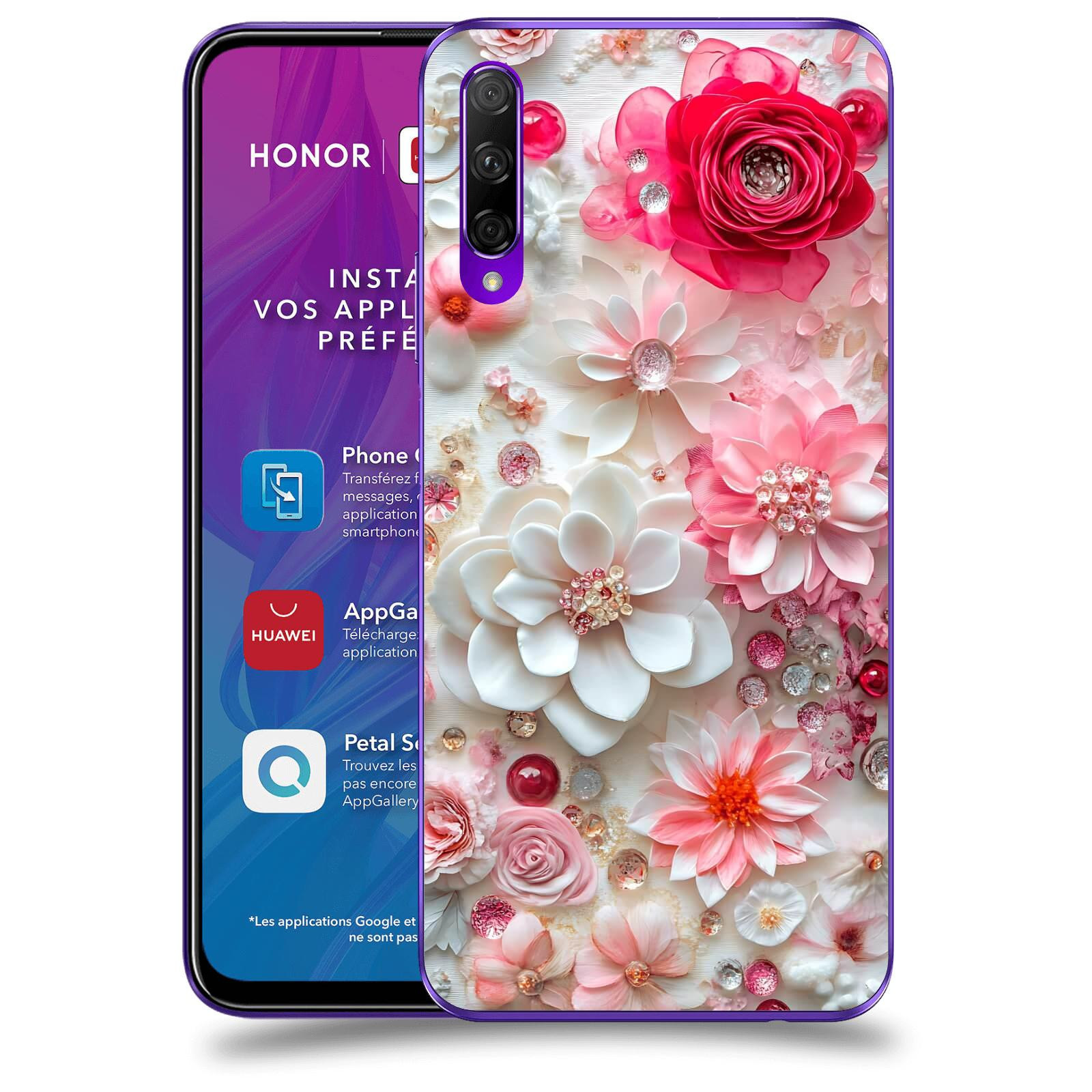ACOVER Kryt na mobil Honor 9X Pro - Květinový luxus