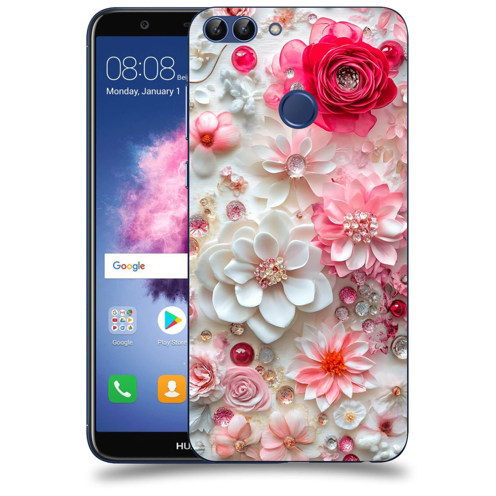 ACOVER Kryt na mobil Huawei P Smart - Květinový luxus