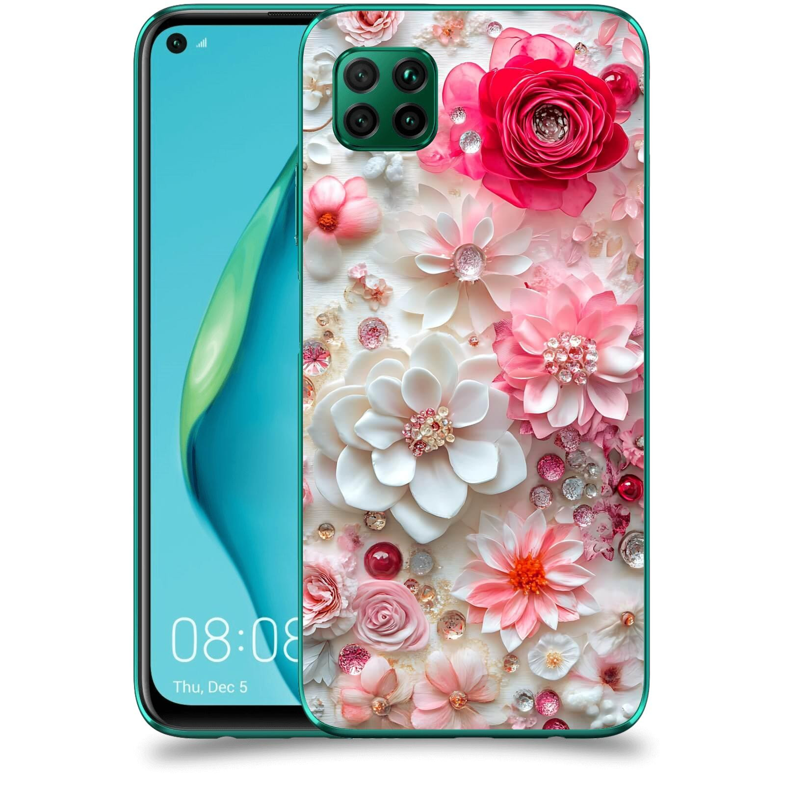 ACOVER Kryt na mobil Huawei P40 Lite - Květinový luxus