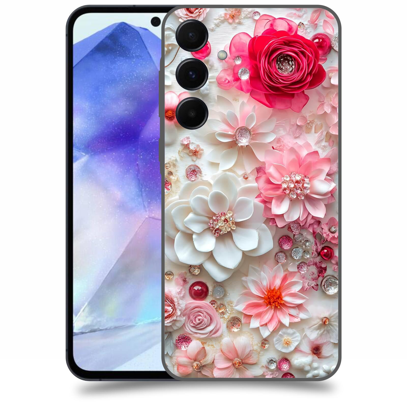 ACOVER Kryt na mobil Samsung Galaxy A55 5G - Květinový luxus