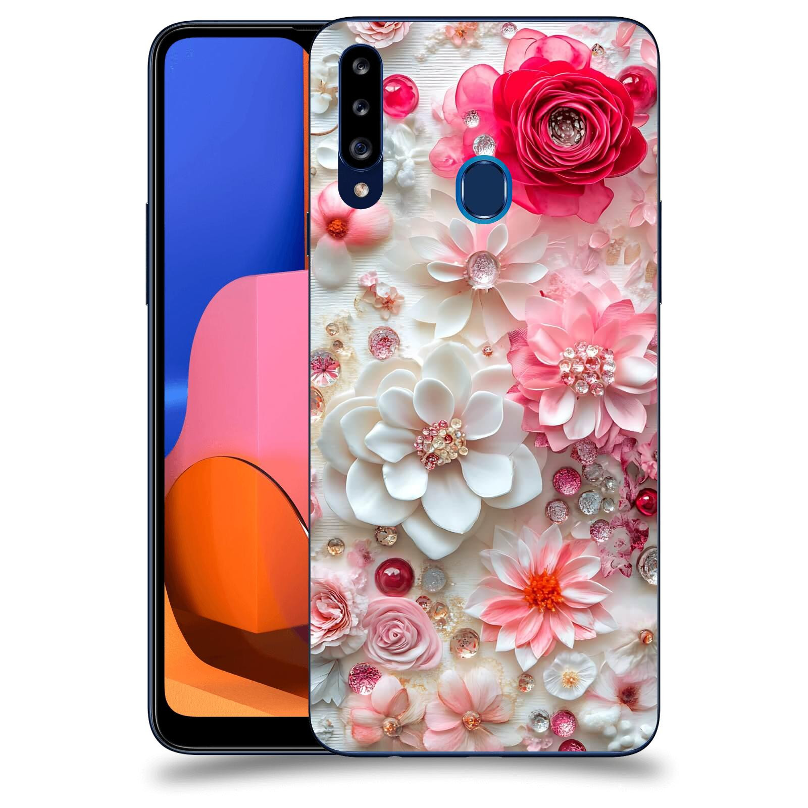 ACOVER Kryt na mobil Samsung Galaxy A20s - Květinový luxus