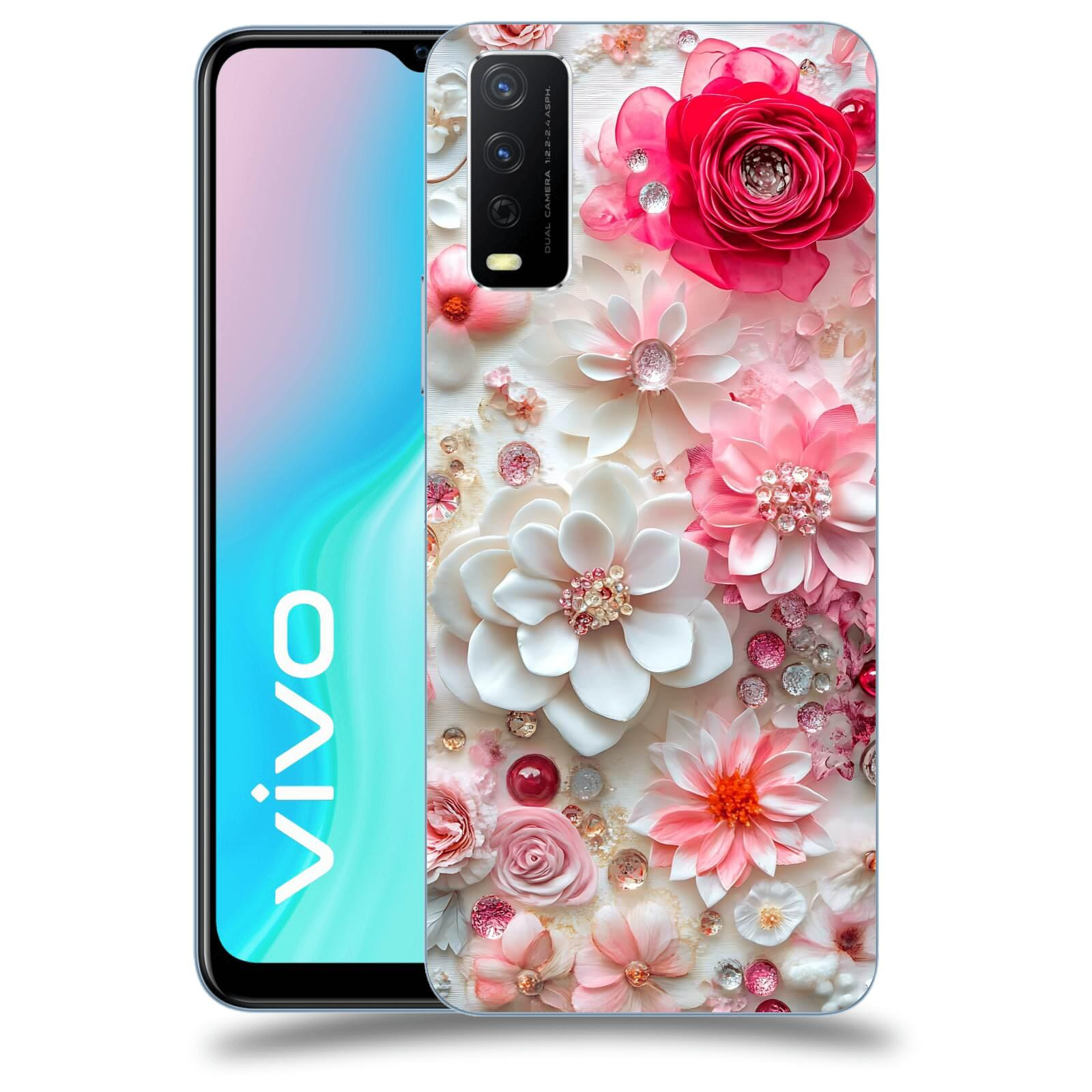 ACOVER Kryt na mobil Vivo Y11s - Květinový luxus
