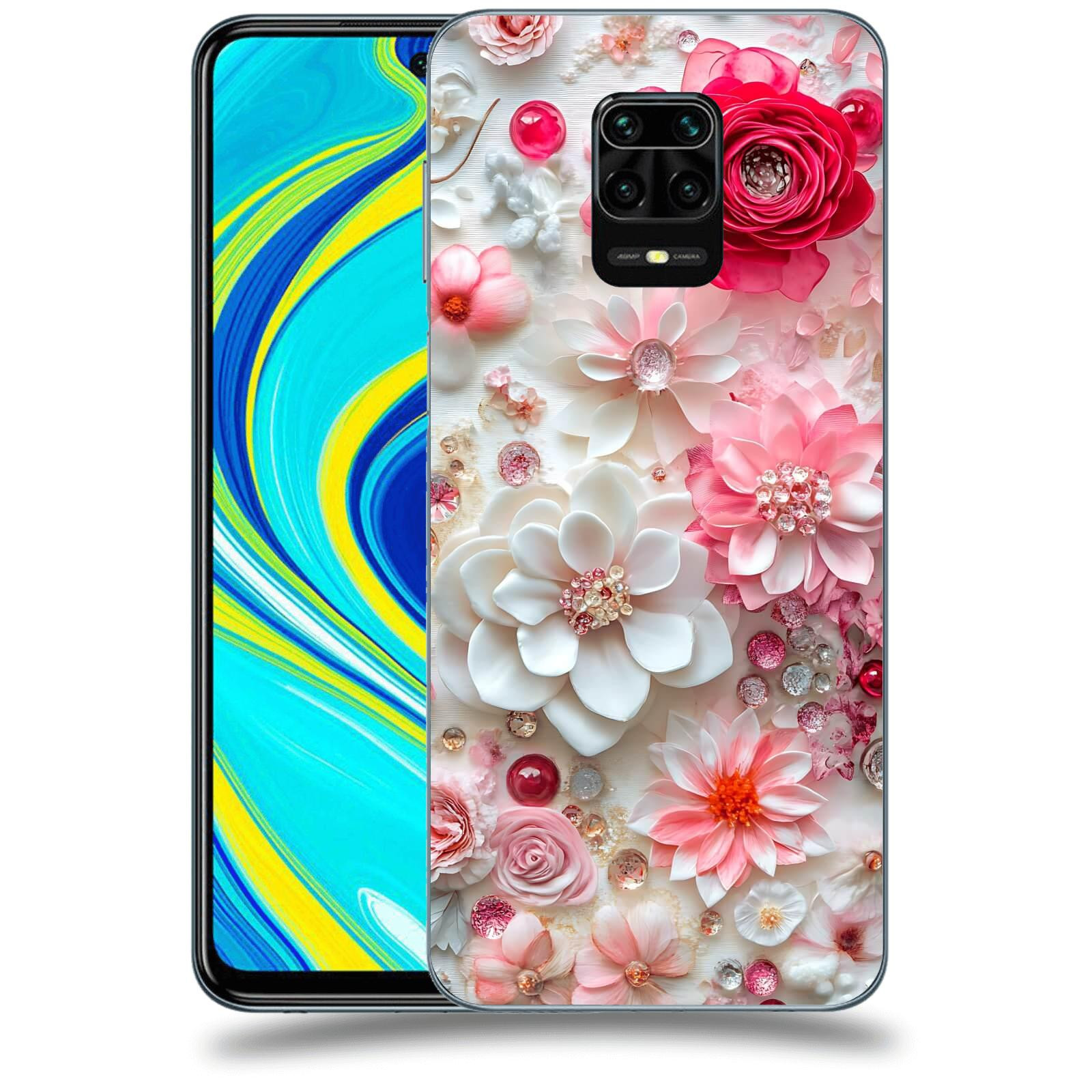 ACOVER Kryt na mobil Xiaomi Redmi Note 9S - Květinový luxus