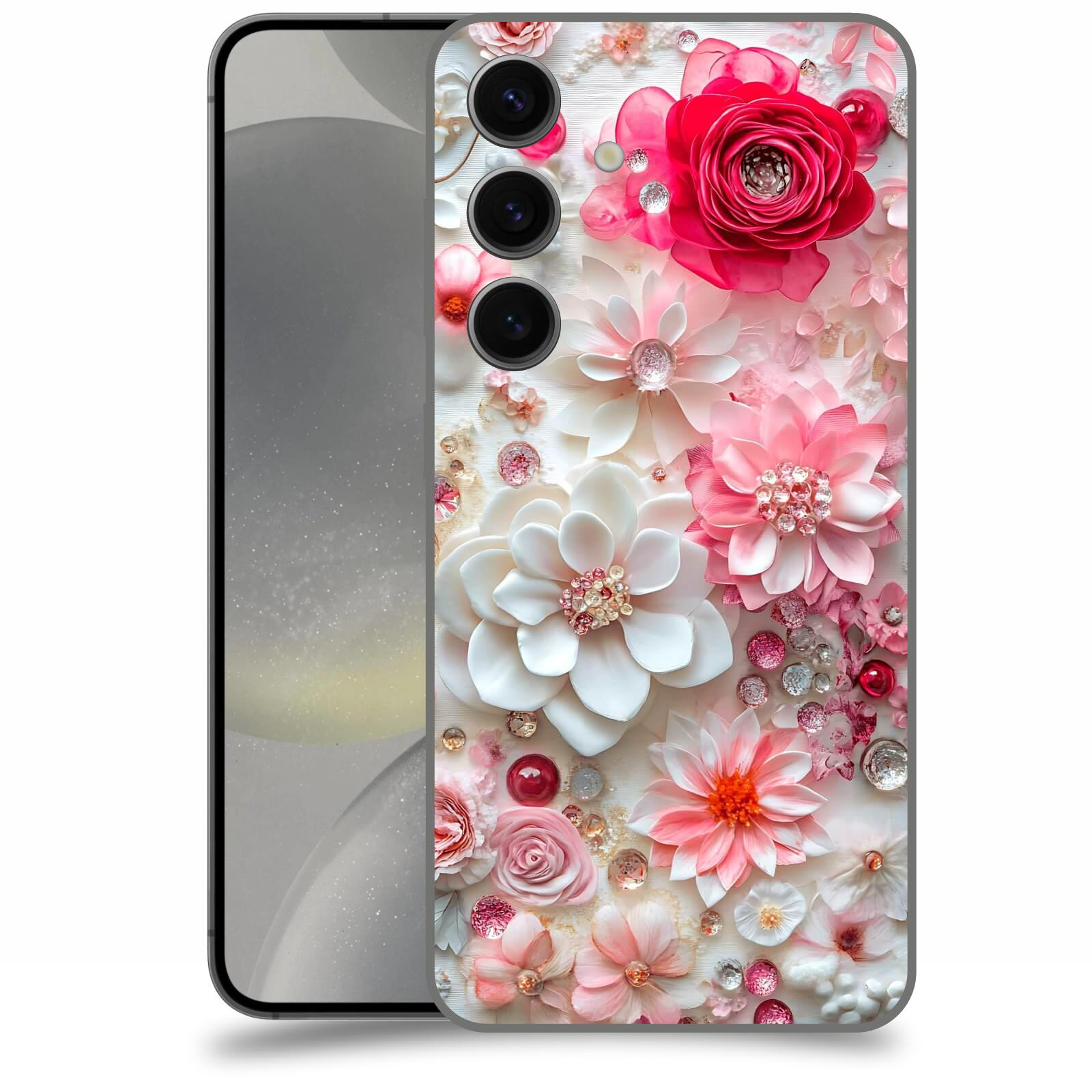 ACOVER Kryt na mobil Samsung Galaxy S24 - Květinový luxus