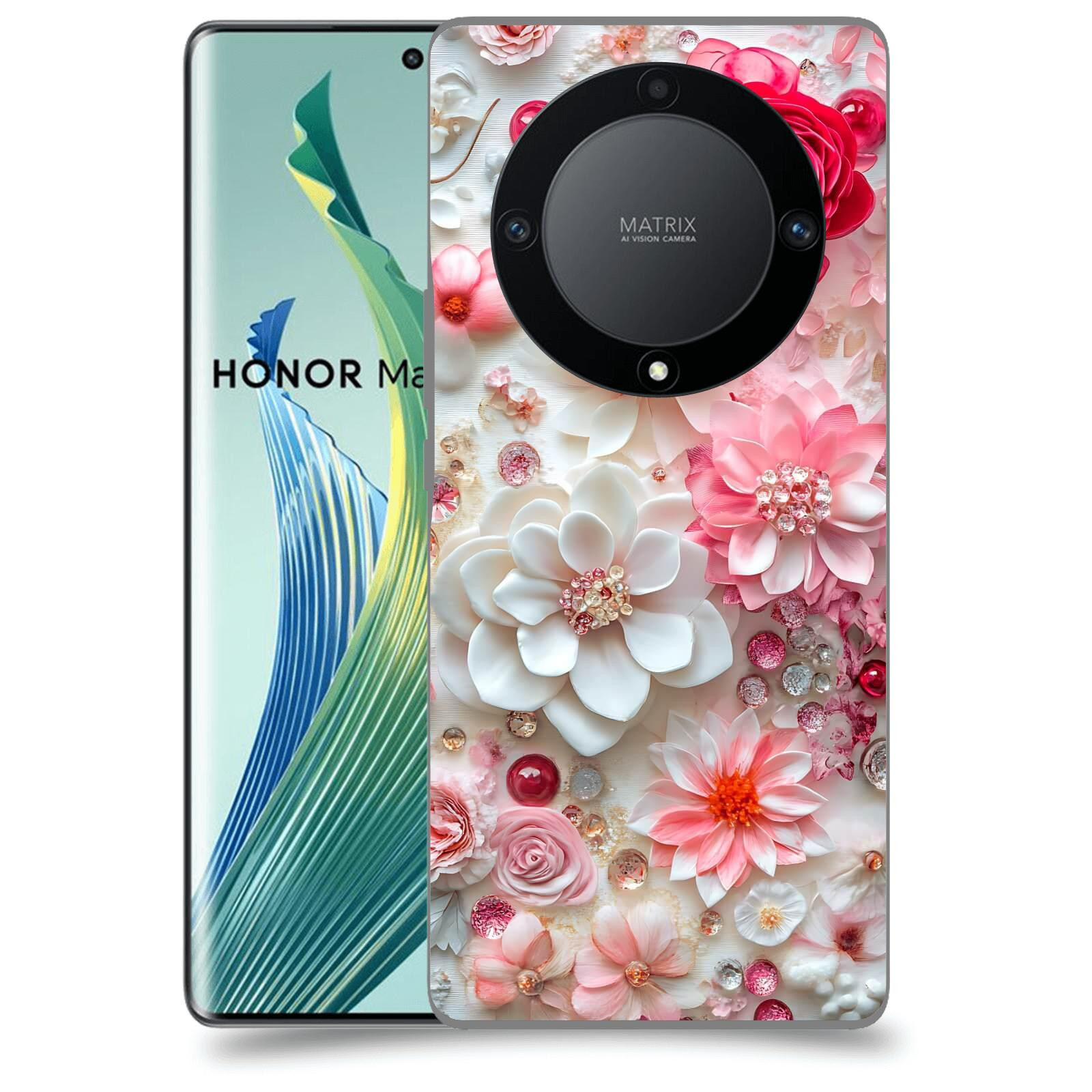 ACOVER Kryt na mobil Honor 90 Lite - Květinový luxus