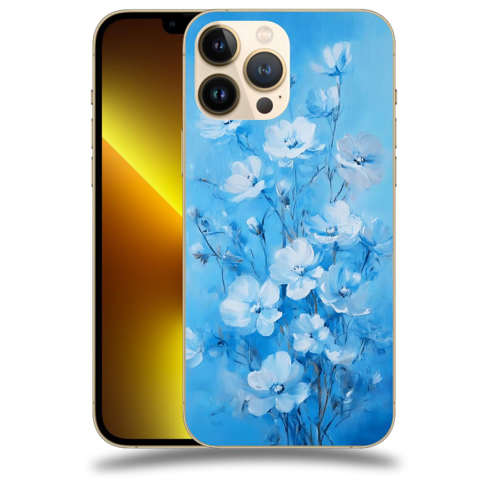 ACOVER Kryt na mobil Apple iPhone 13 Pro - Modrá ilustrace