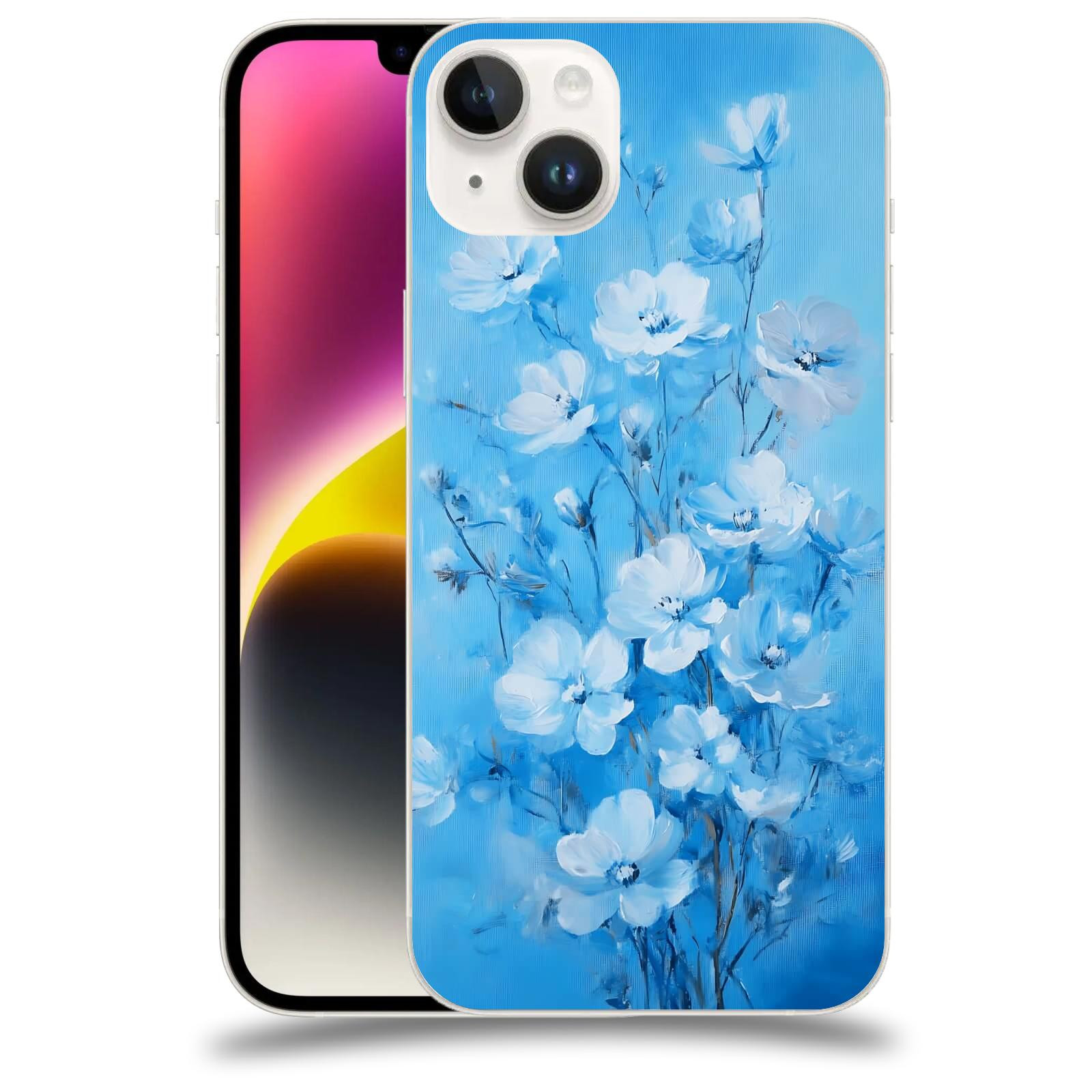 ACOVER Kryt na mobil Apple iPhone 14 Plus - Modrá ilustrace