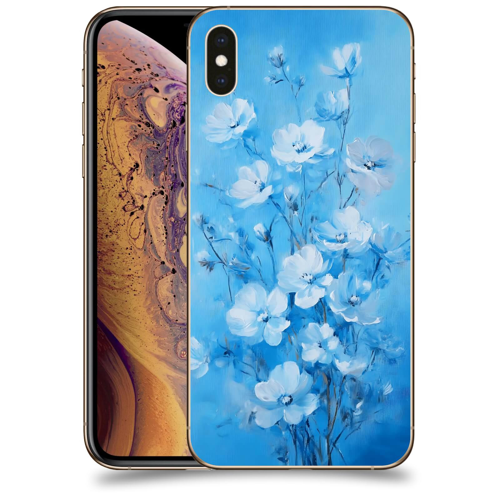 ACOVER Kryt na mobil Apple iPhone XS Max - Modrá ilustrace