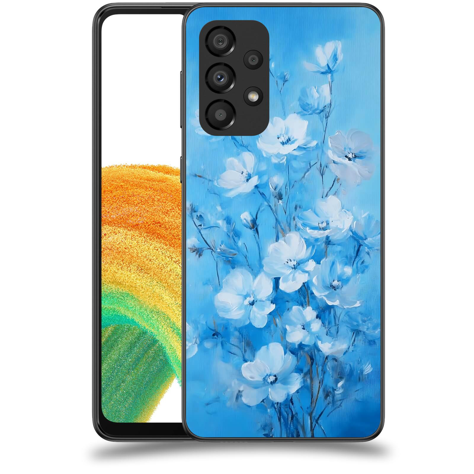 ACOVER Kryt na mobil Samsung Galaxy A33 5G A336 - Modrá ilustrace