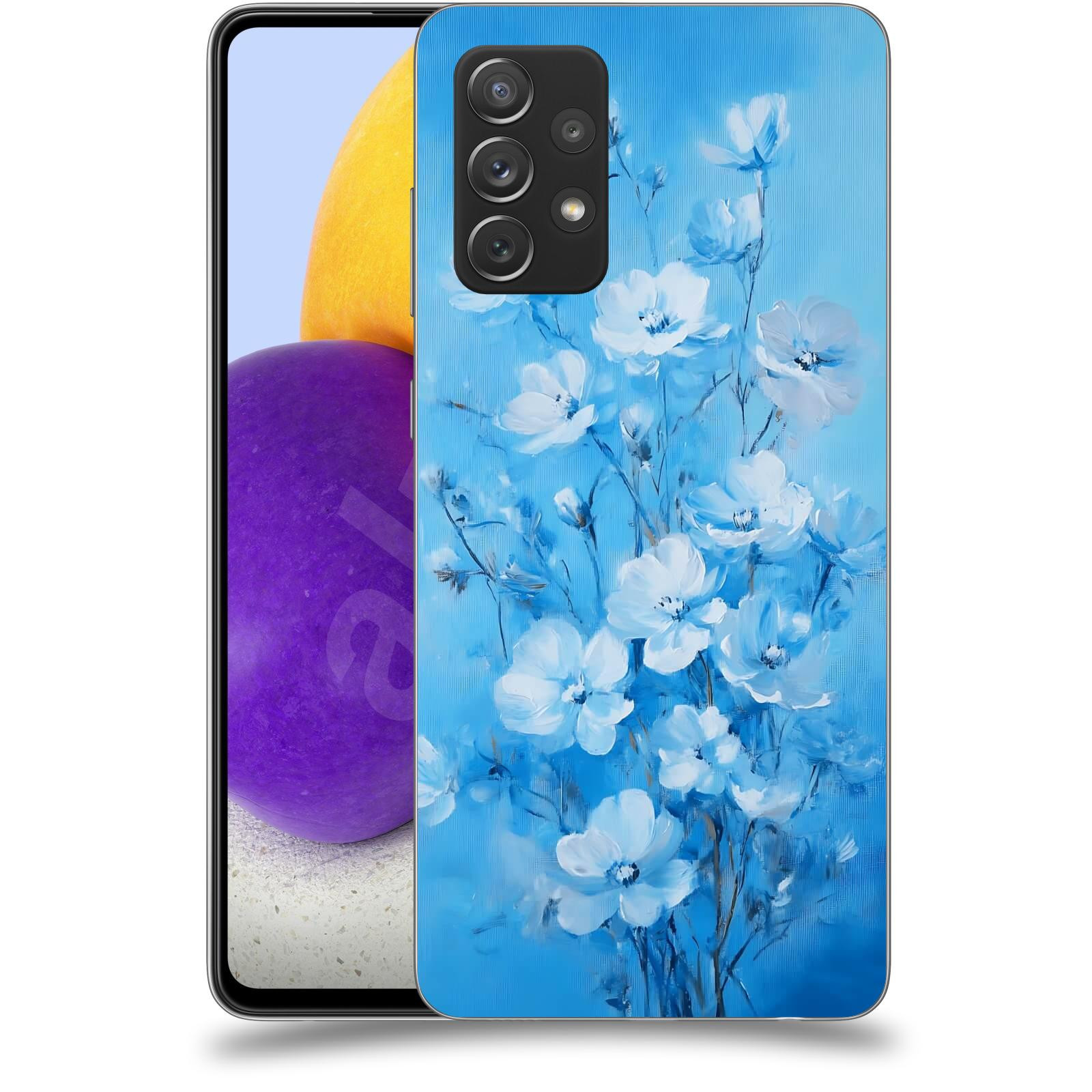 ACOVER Kryt na mobil Samsung Galaxy A72 A725F - Modrá ilustrace