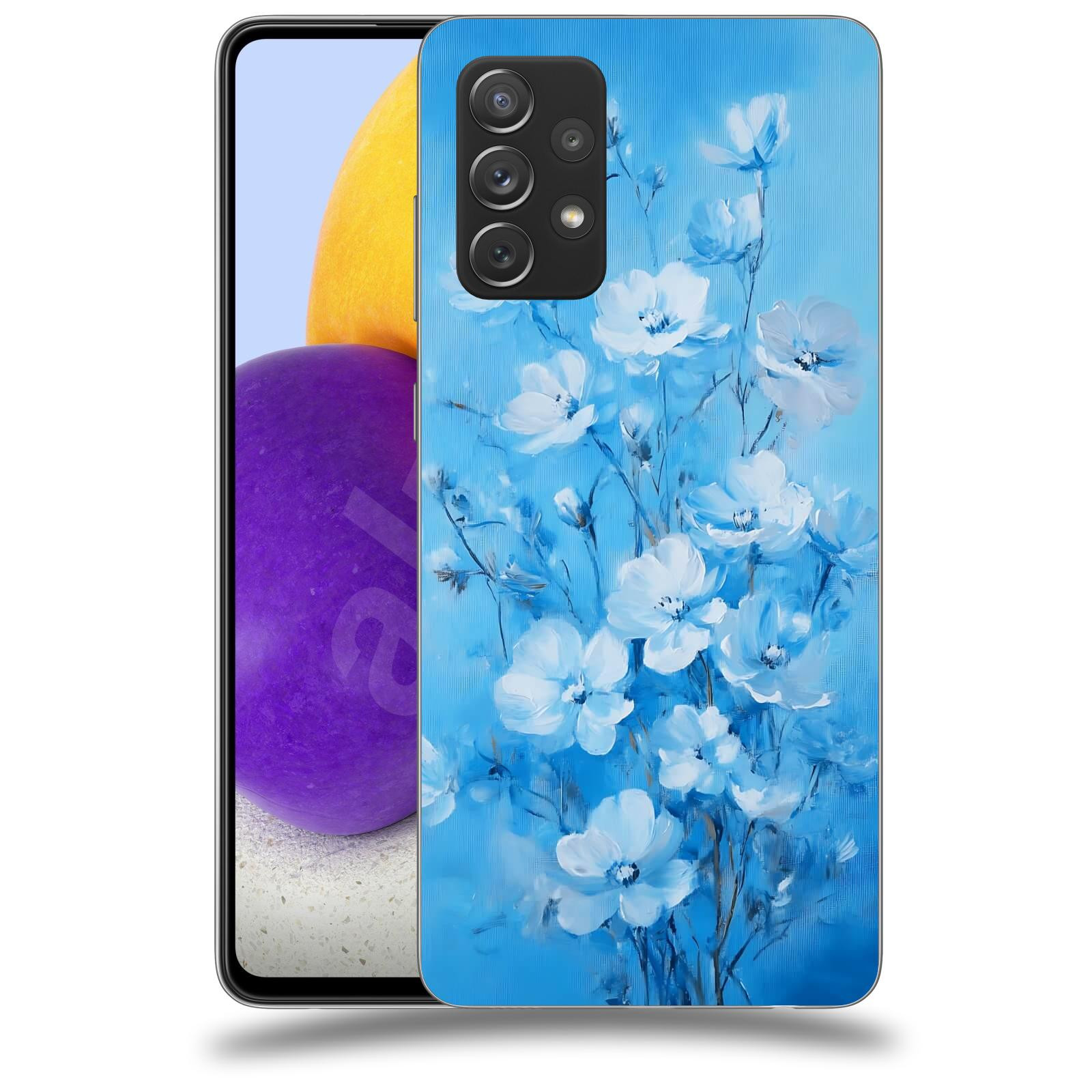 ACOVER Kryt na mobil Samsung Galaxy A73 5G - Modrá ilustrace