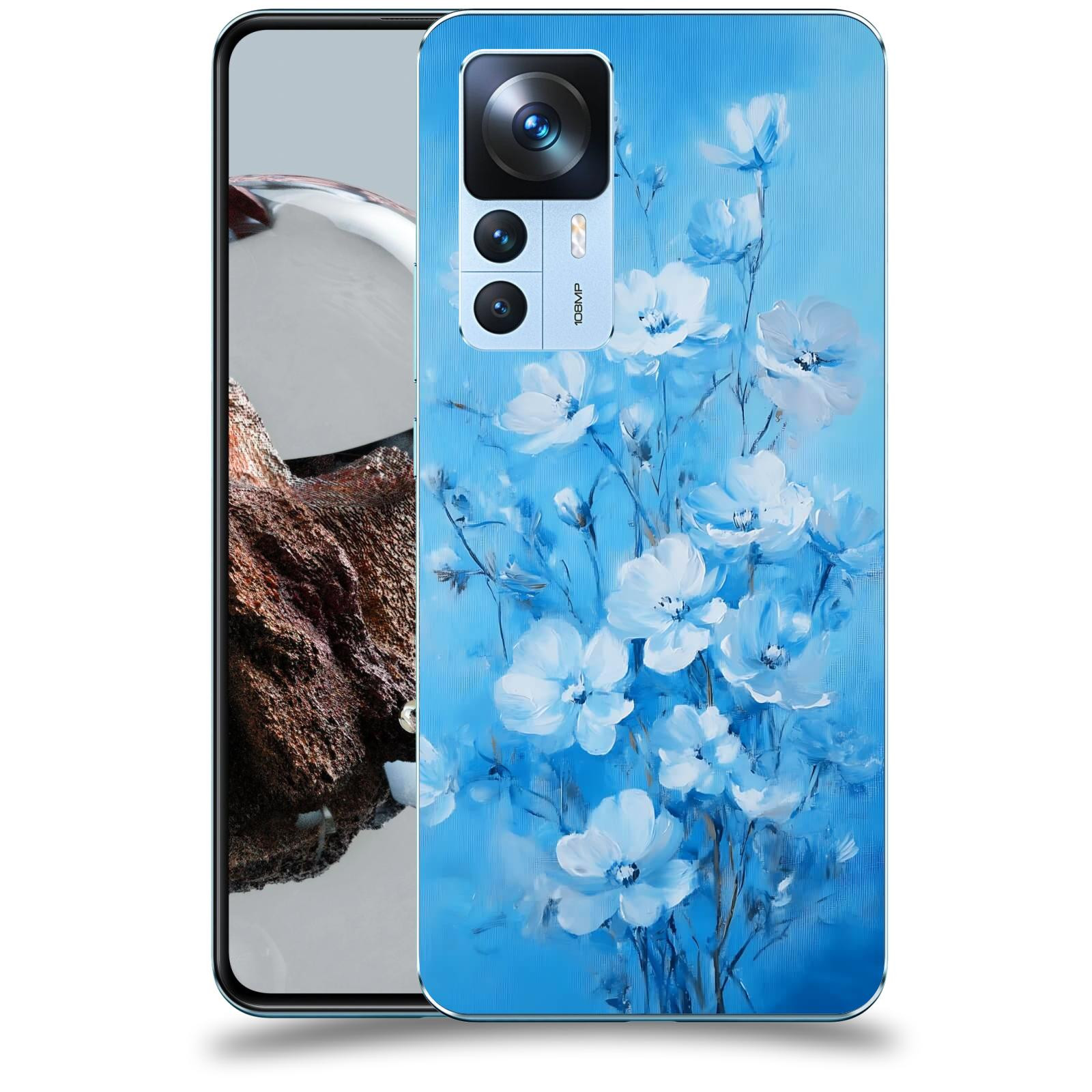 ACOVER Kryt na mobil Xiaomi 12T - Modrá ilustrace