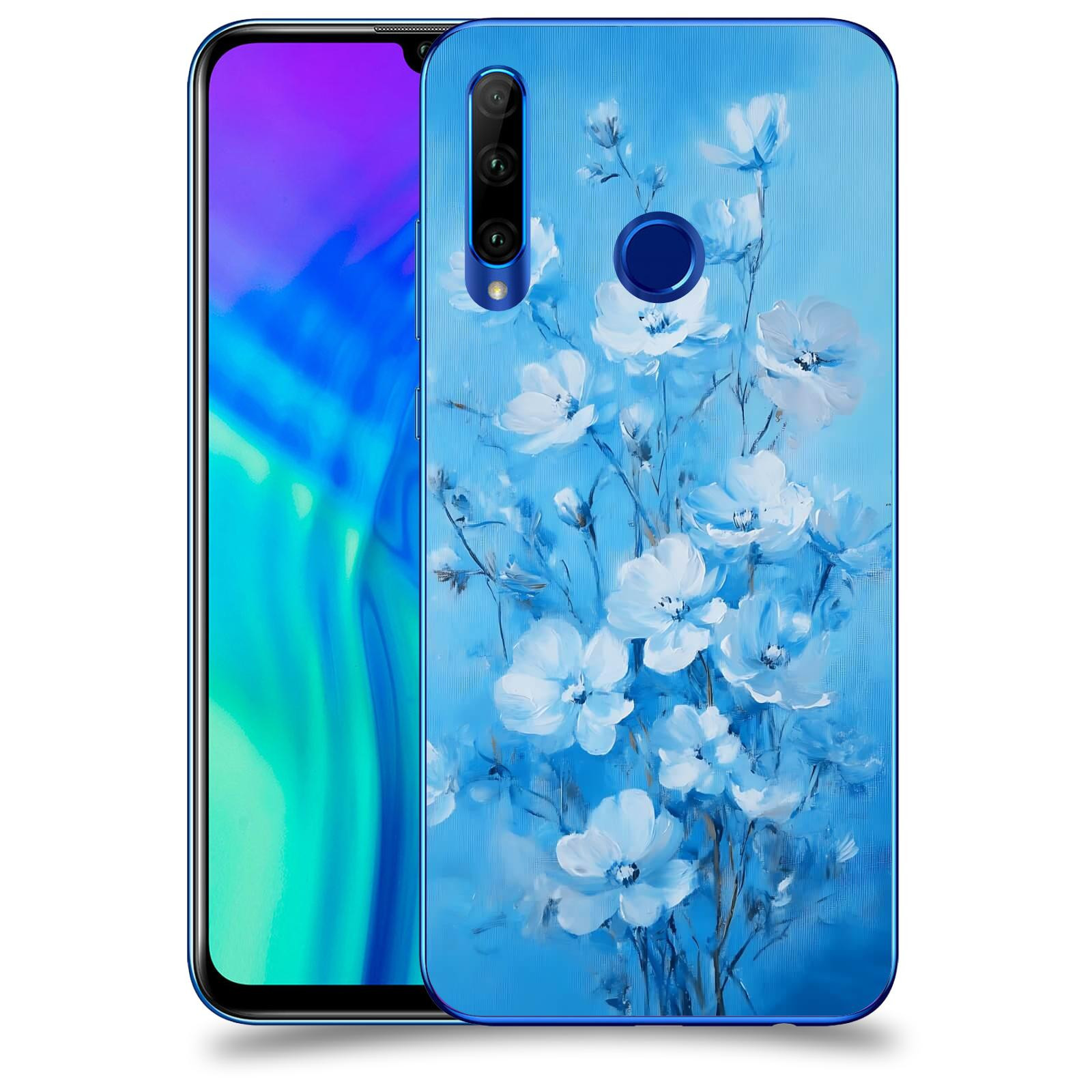ACOVER Kryt na mobil Honor 20 Lite - Modrá ilustrace