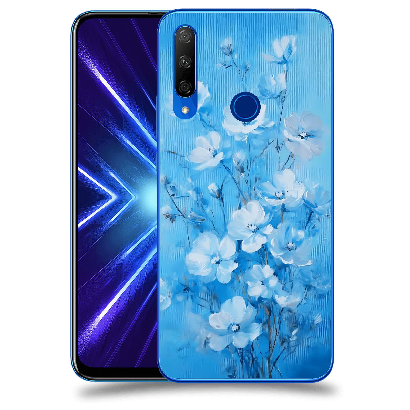 ACOVER Kryt na mobil Honor 9X - Modrá ilustrace