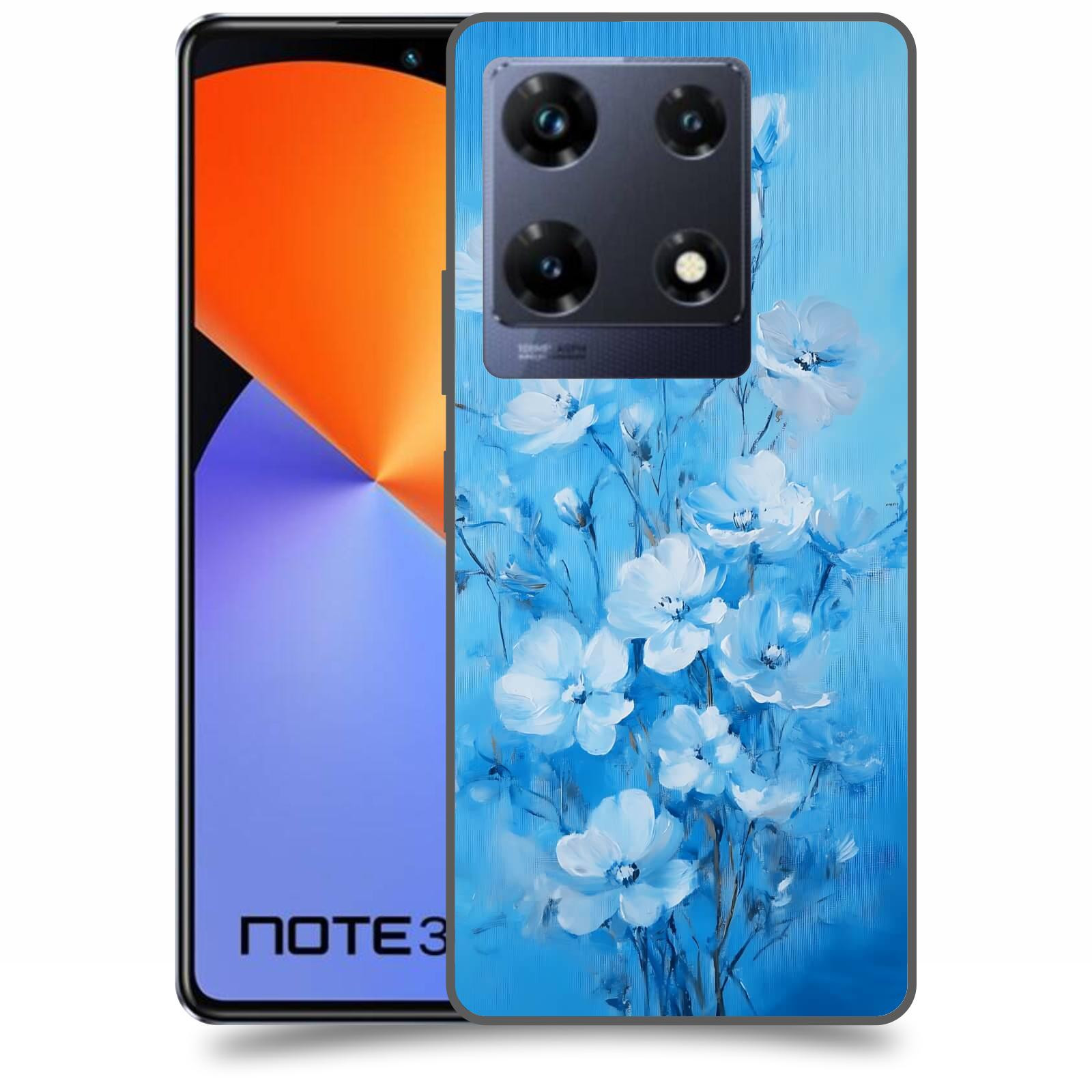 ACOVER Kryt na mobil Infinix Note 30 PRO - Modrá ilustrace