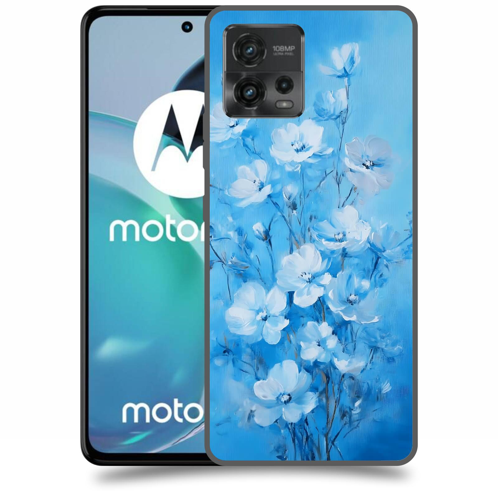 ACOVER Kryt na mobil Motorola Moto G72 - Modrá ilustrace