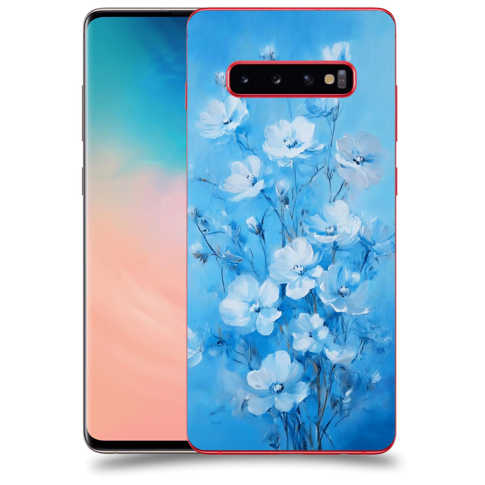 ACOVER Kryt na mobil Samsung Galaxy S10 Plus G975 - Modrá ilustrace