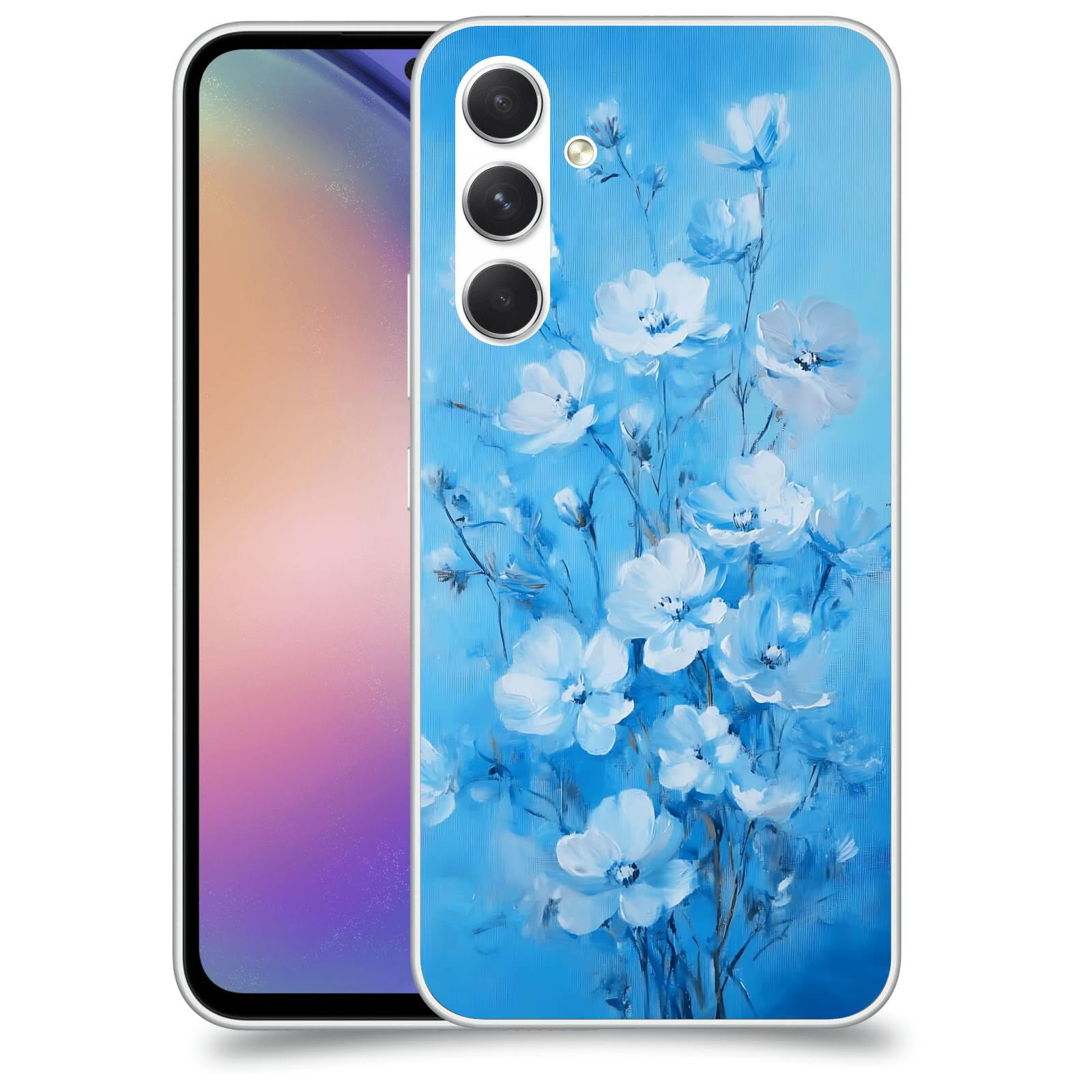 ACOVER Kryt na mobil Samsung Galaxy M54 5G - Modrá ilustrace