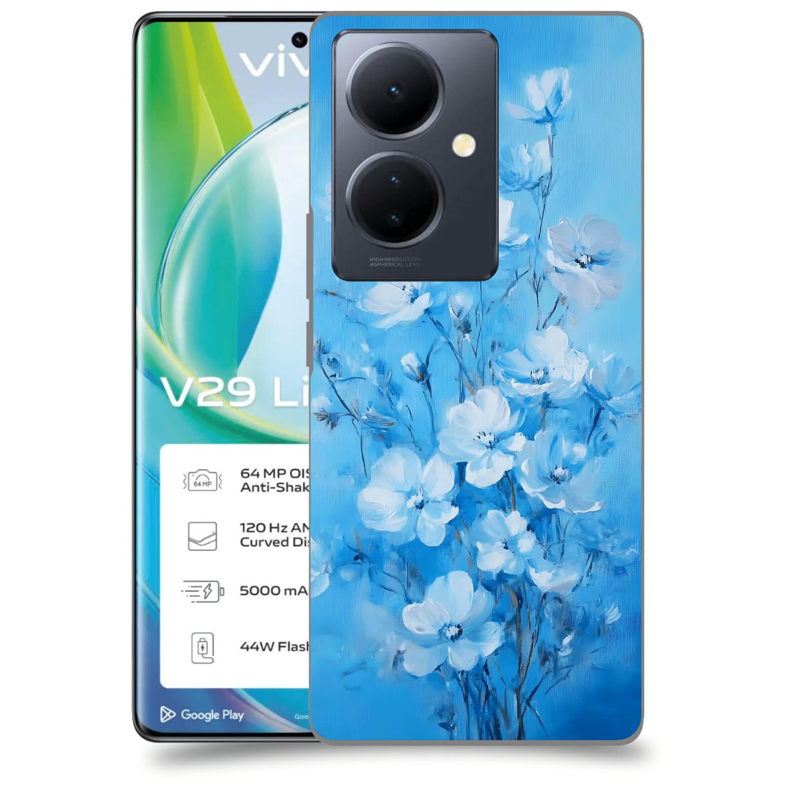 ACOVER Kryt na mobil VIVO V29 Lite 5G - Modrá ilustrace