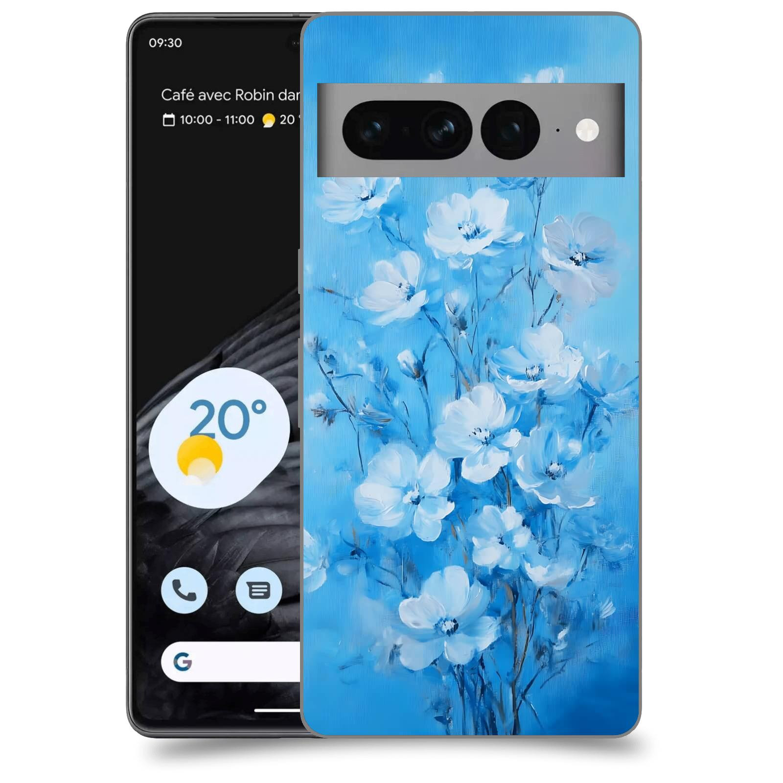 ACOVER Kryt na mobil Google pixel 7 pro - Modrá ilustrace