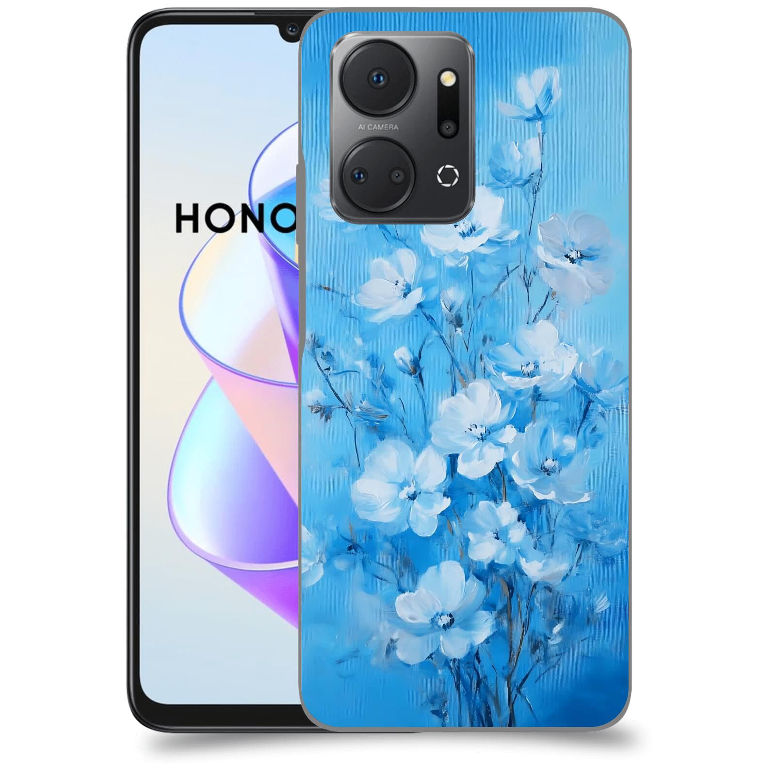 ACOVER Kryt na mobil HONOR X7a - Modrá ilustrace