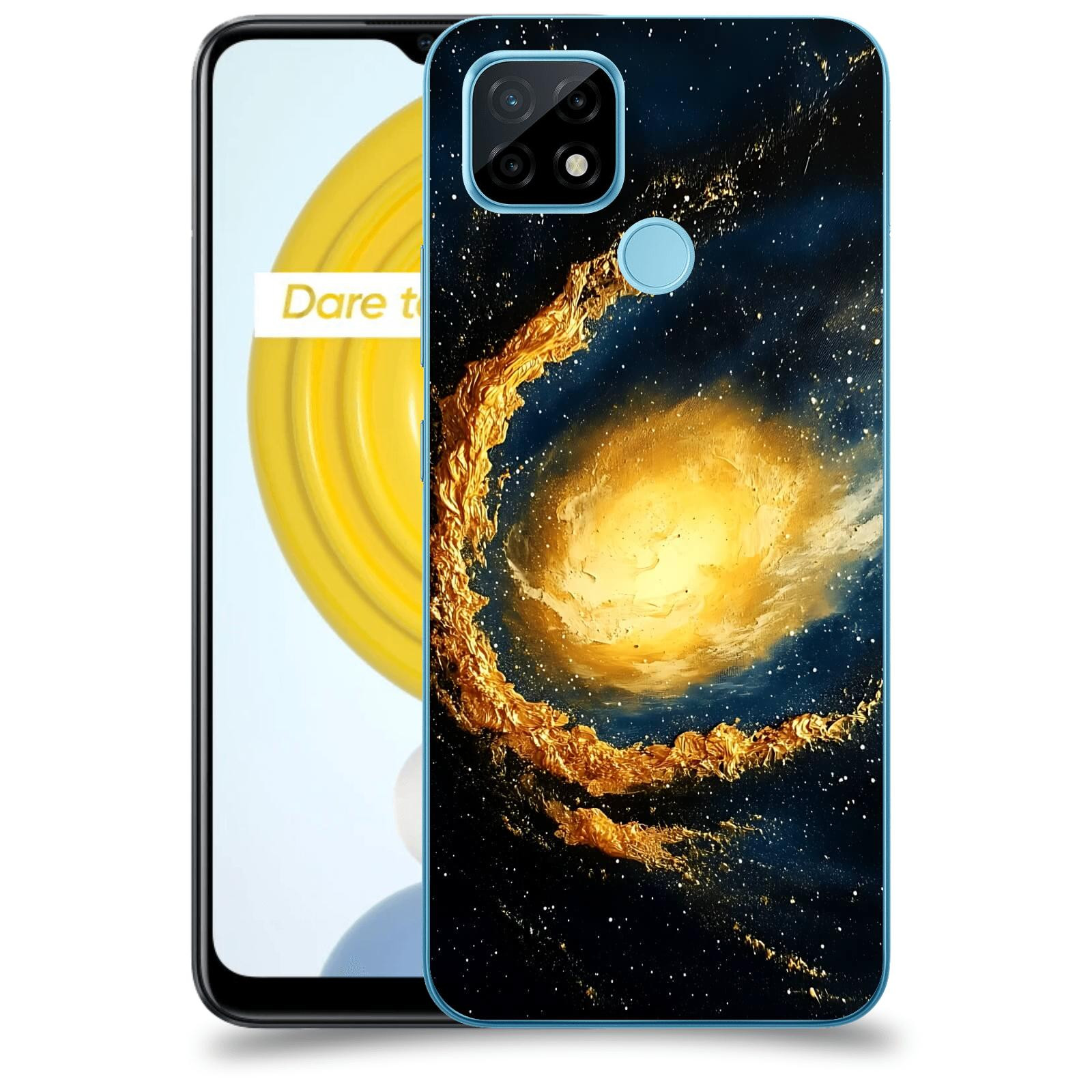 ACOVER Kryt na mobil Realme C21 - Noční obloha II