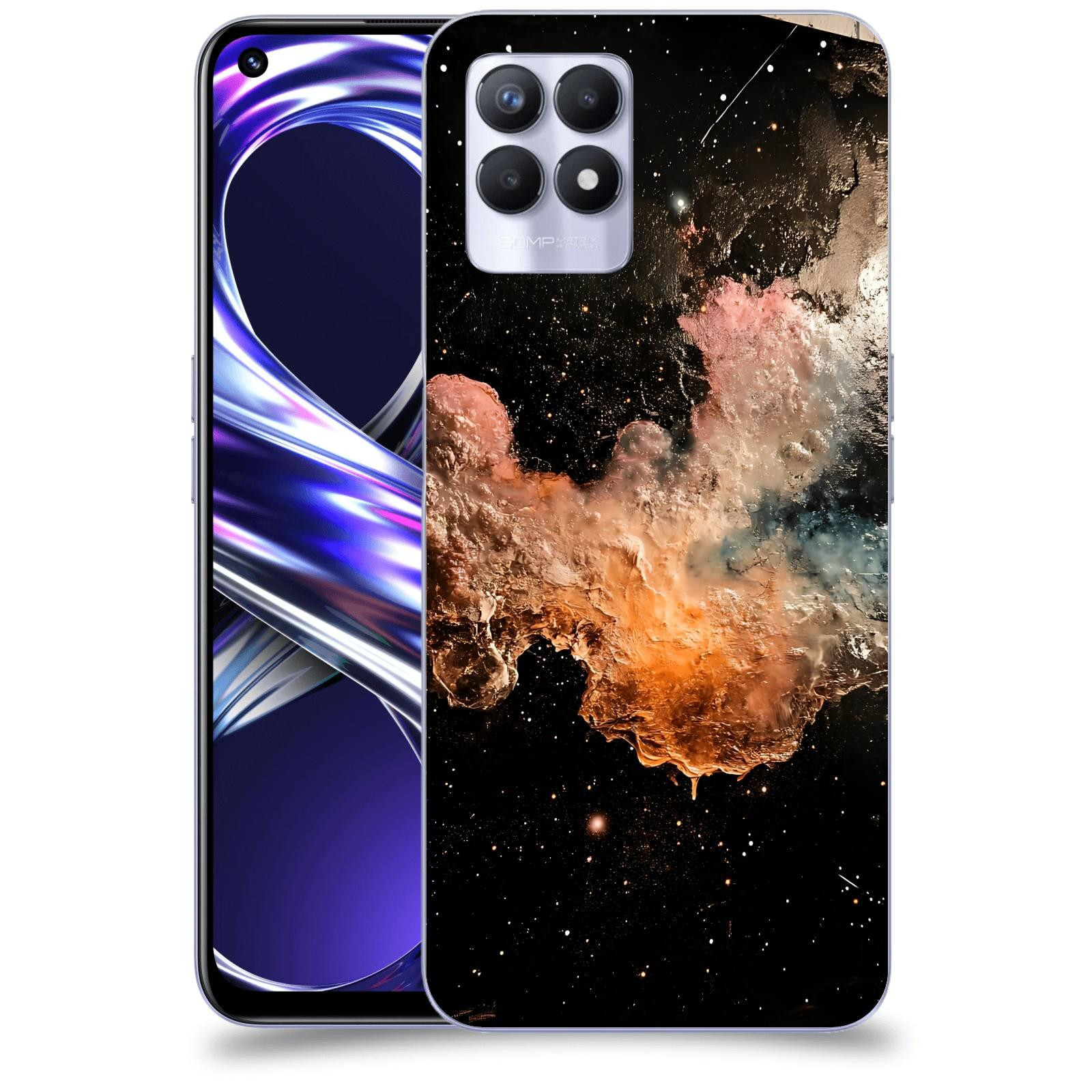 ACOVER Kryt na mobil Realme 8i - Noční obloha III