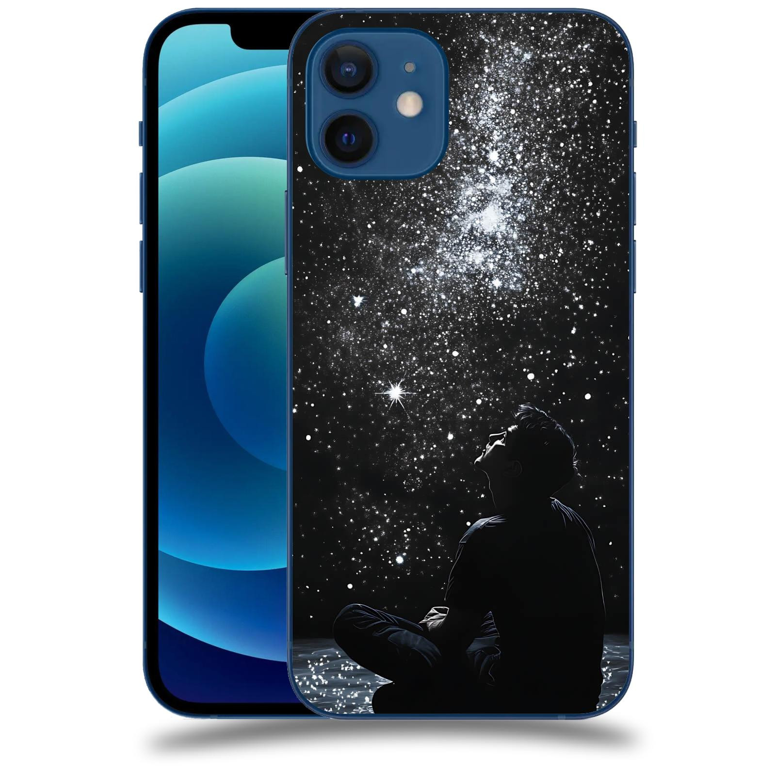 ACOVER Kryt na mobil Apple iPhone 12 - Noční obloha V