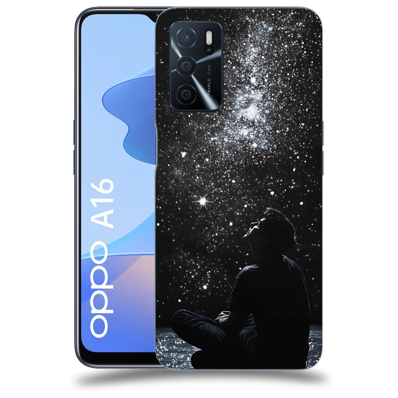 ACOVER Kryt na mobil OPPO A16 - Noční obloha V