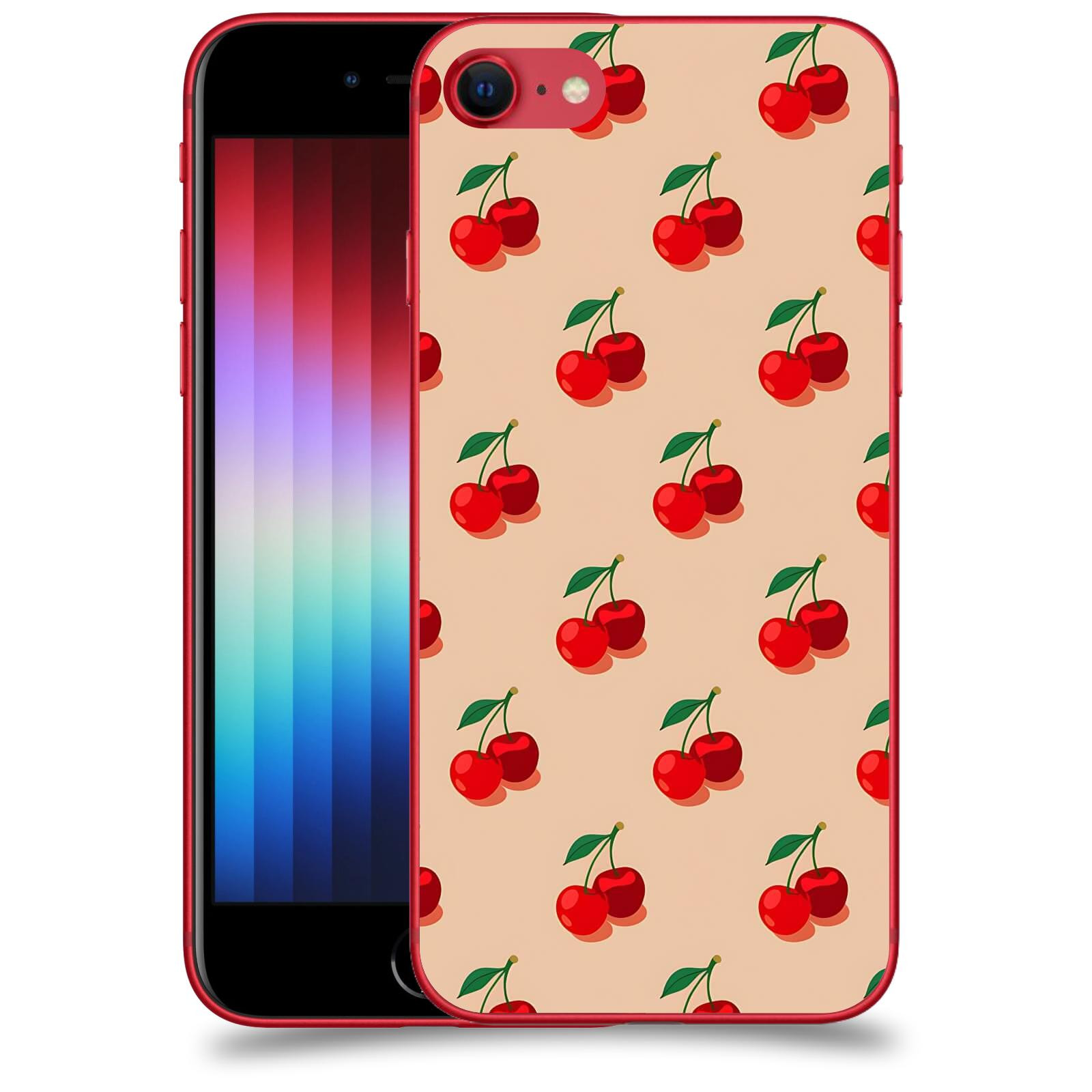 ACOVER Kryt na mobil Apple iPhone SE 2022 - Šťavnaté třešně