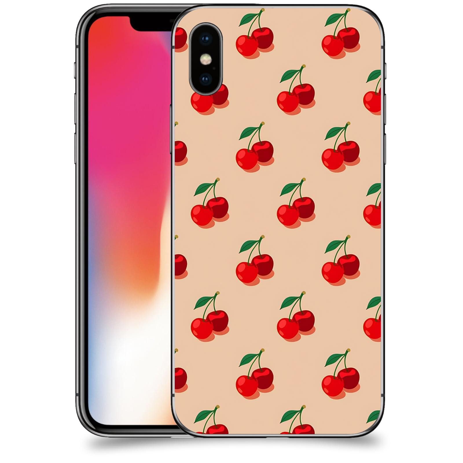 ACOVER Kryt na mobil Apple iPhone X/XS - Šťavnaté třešně